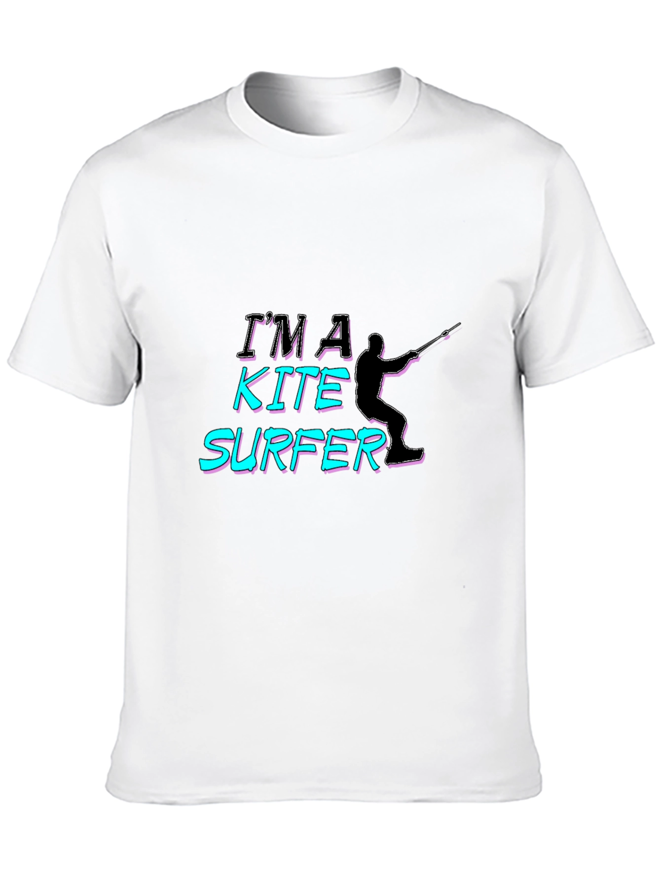 Im A Kite Surfer Black T-Shirt