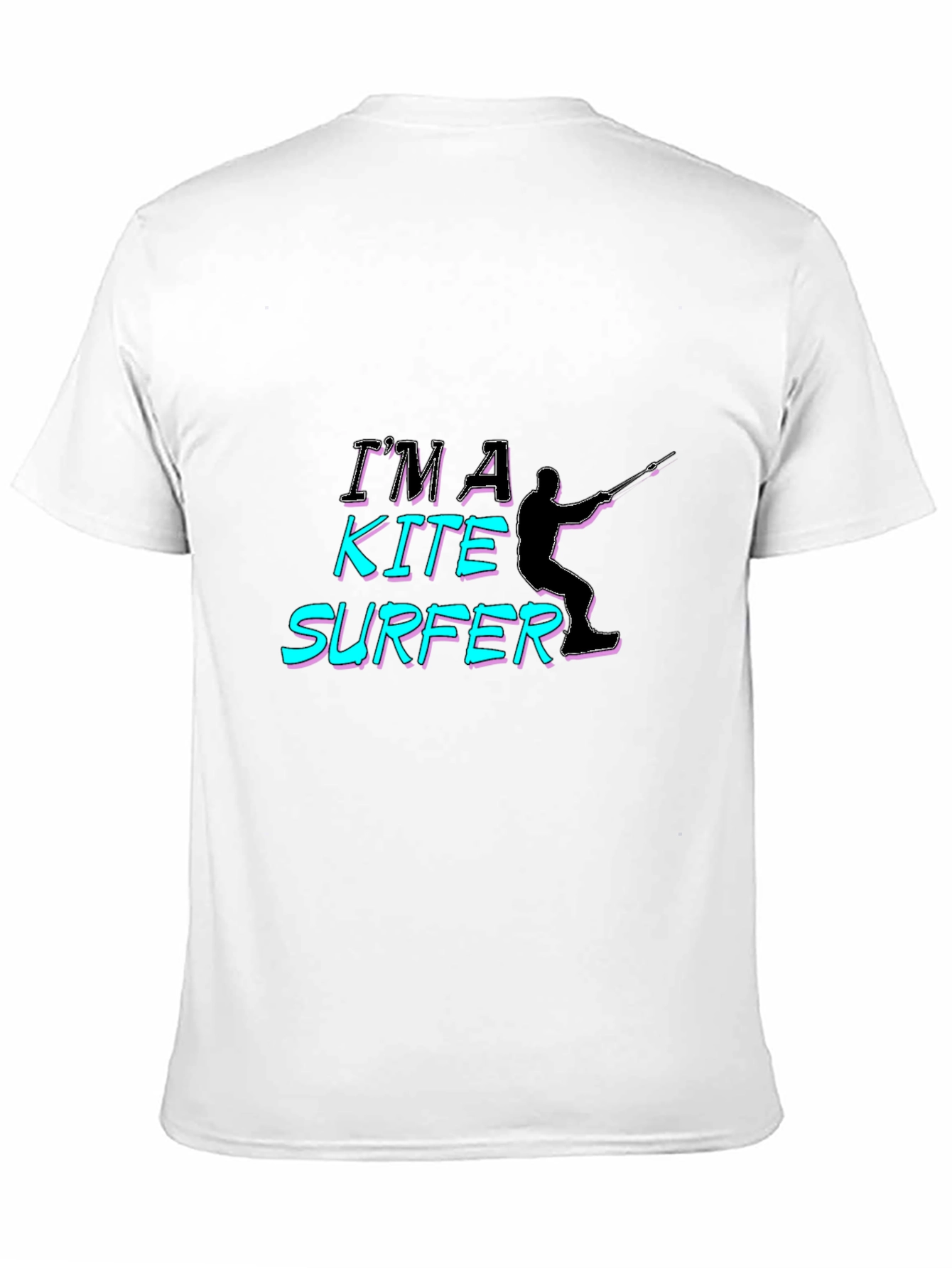 Im A Kite Surfer Black T-Shirt