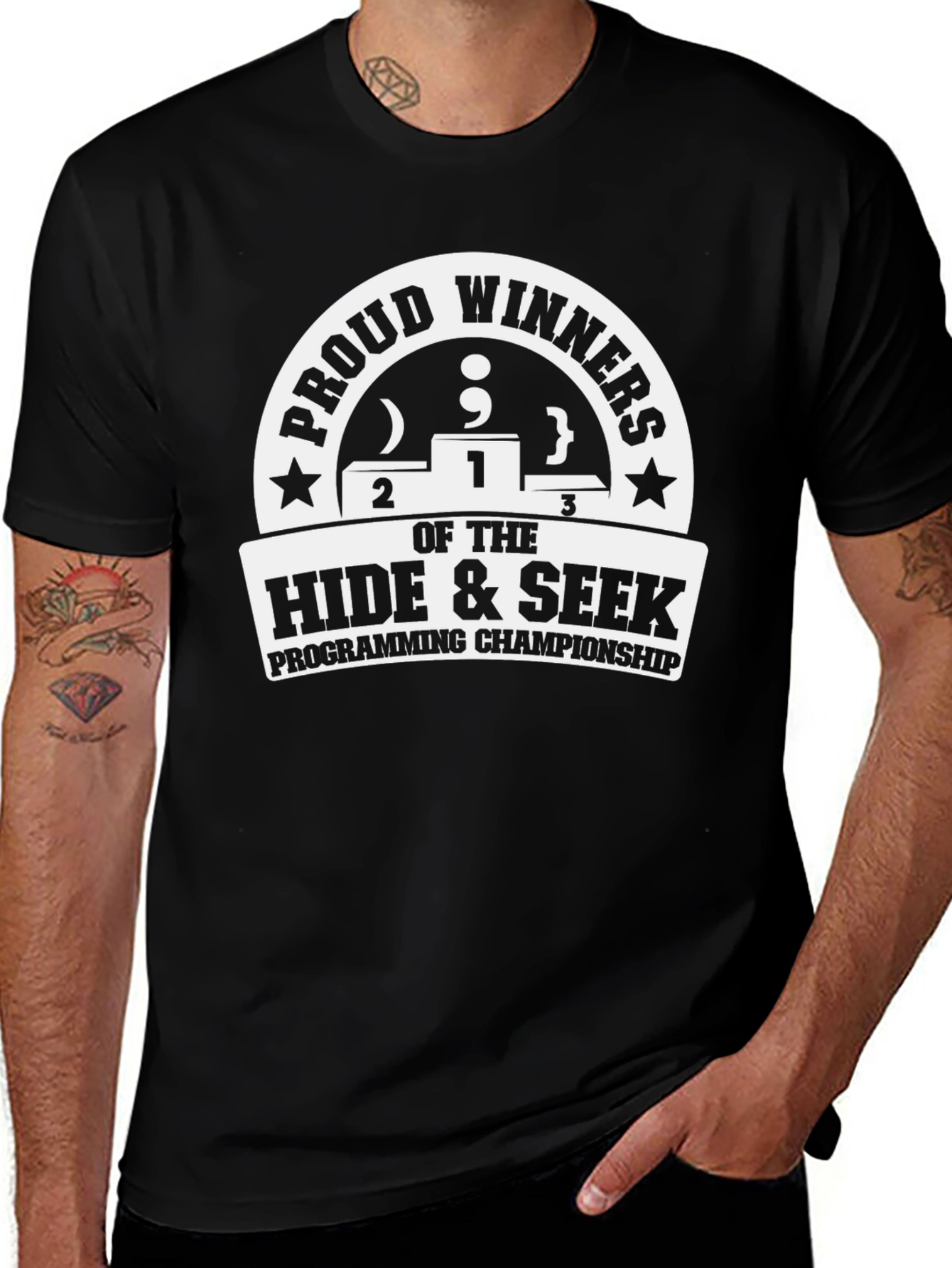 Proud Winners Hide & Seek Programming Championship T-Shirt