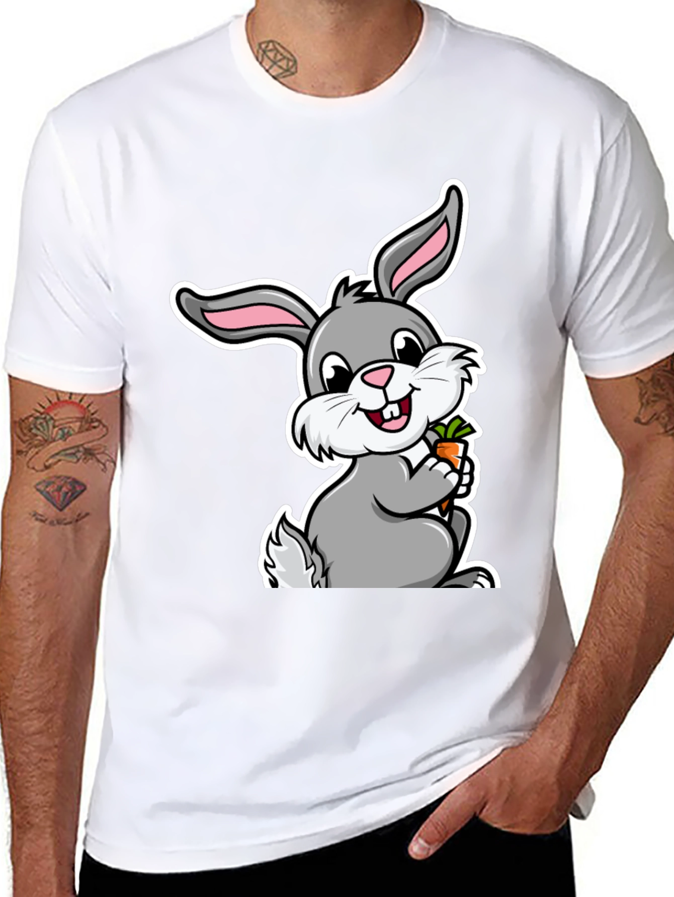 Cute Bunny Graphic T-Shirt - Easter Gift