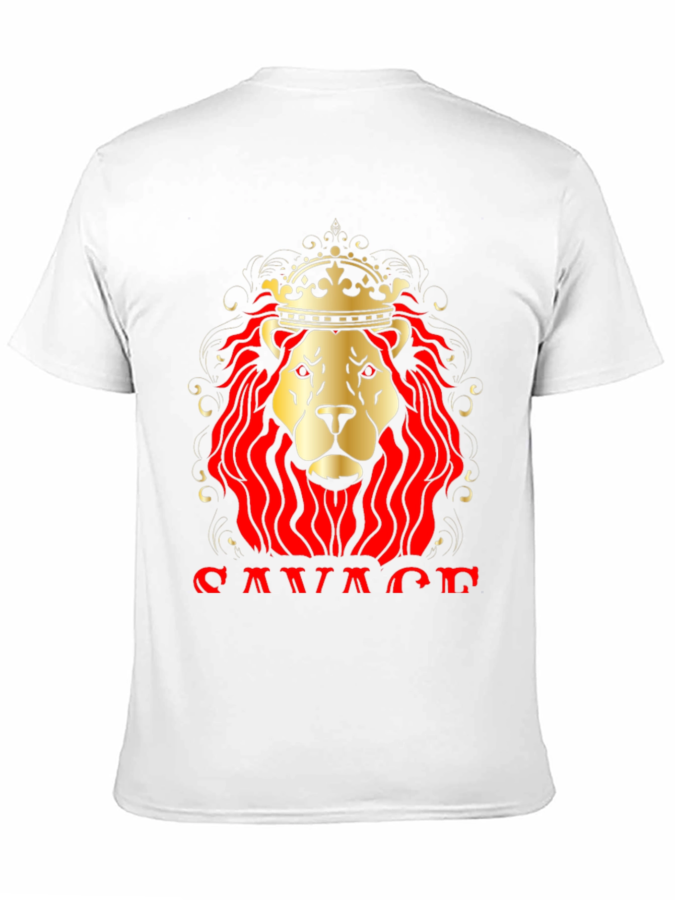 Savage Lion King Graphic T-Shirt