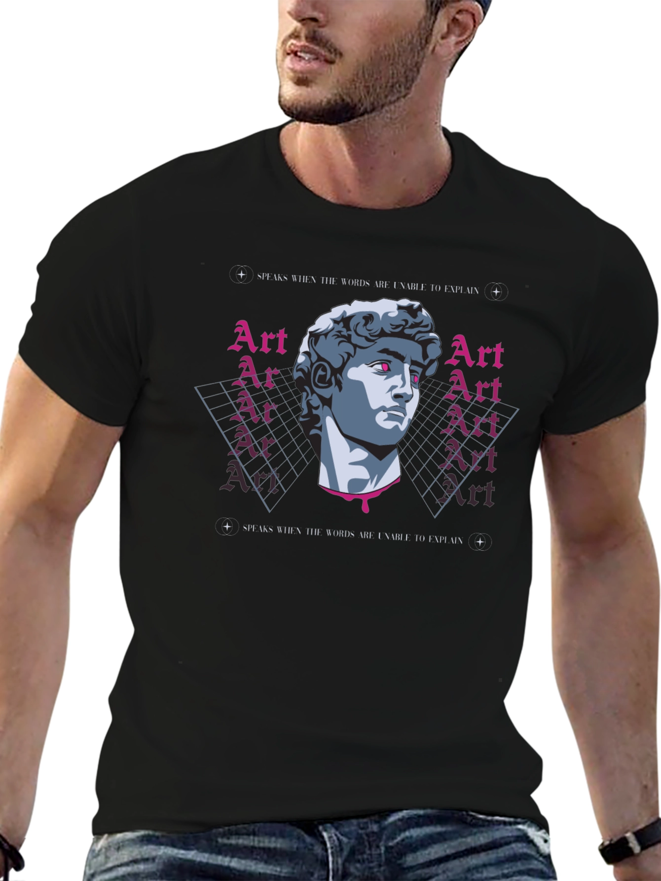 Art Speaks Graphic Tee - Black