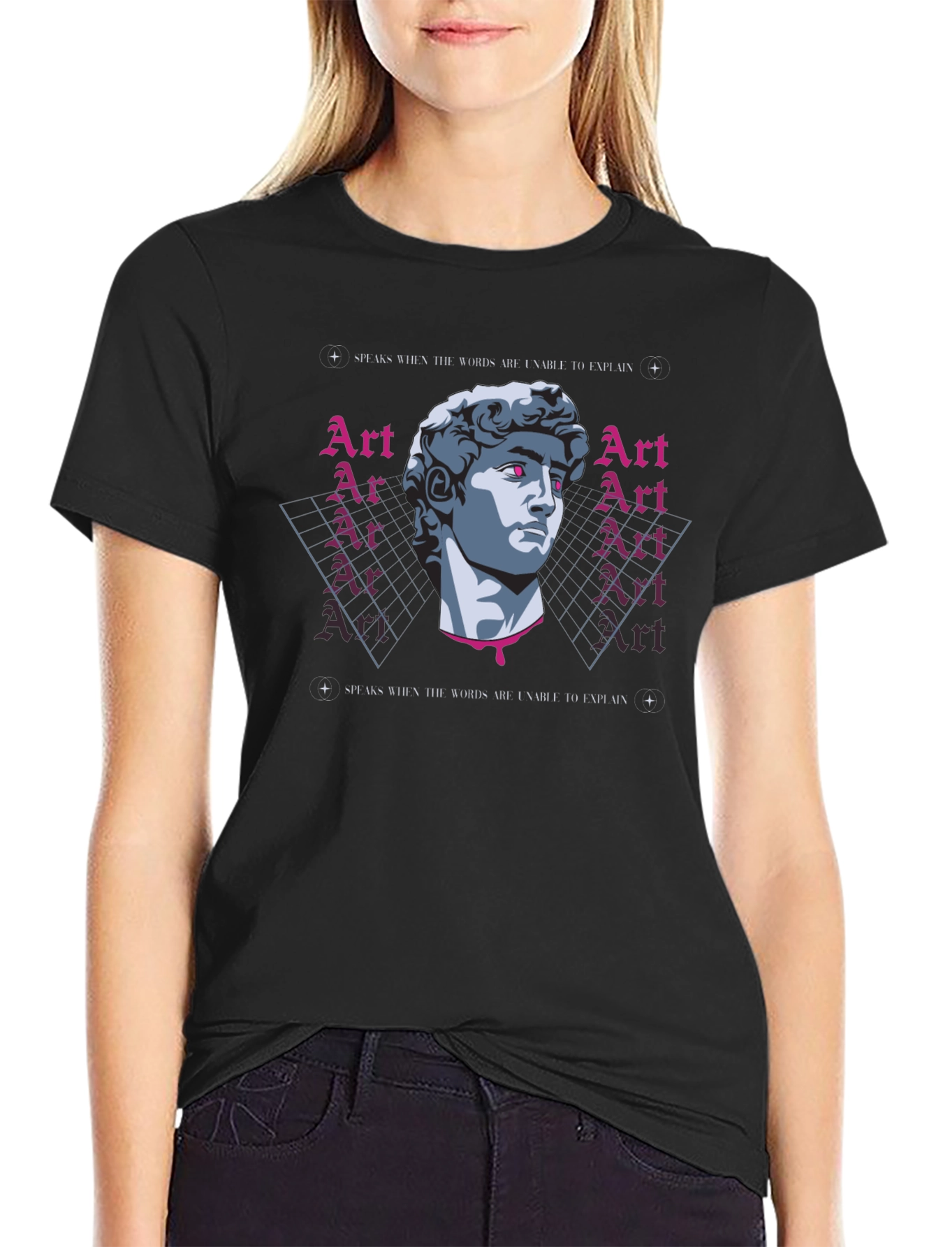 Art Speaks Graphic Tee - Black