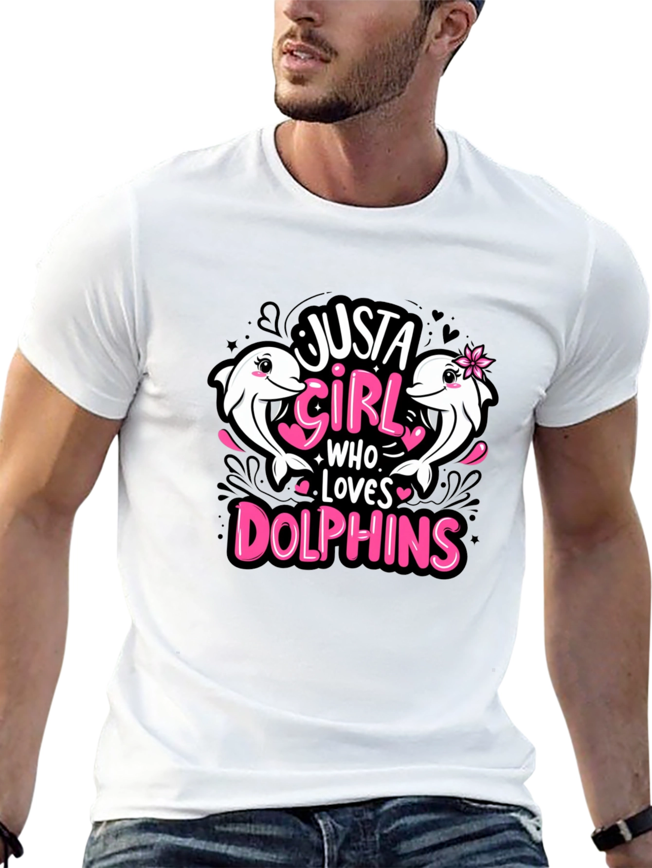 Just A Girl Who Loves Dolphins T-Shirt
