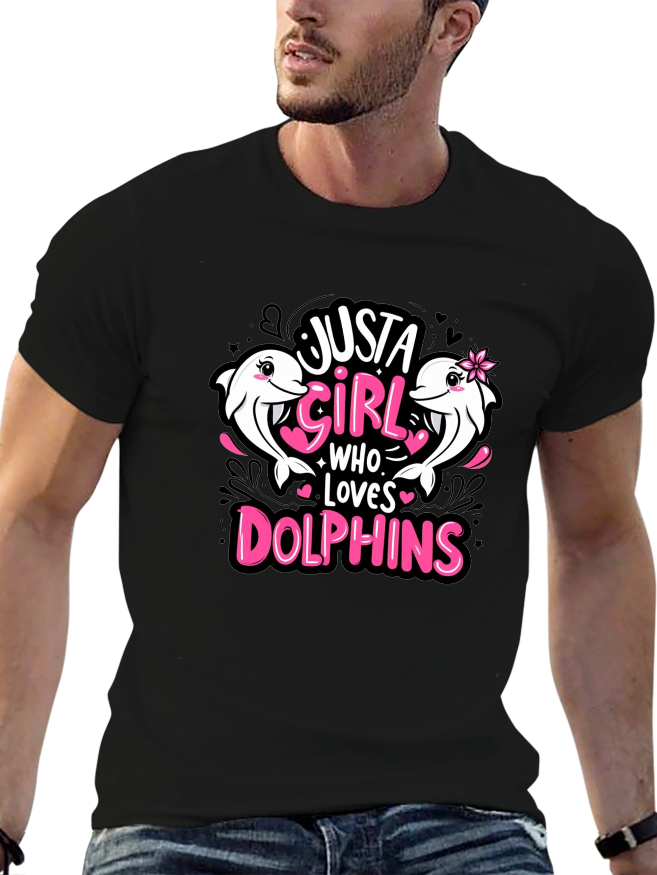 Just A Girl Who Loves Dolphins T-Shirt