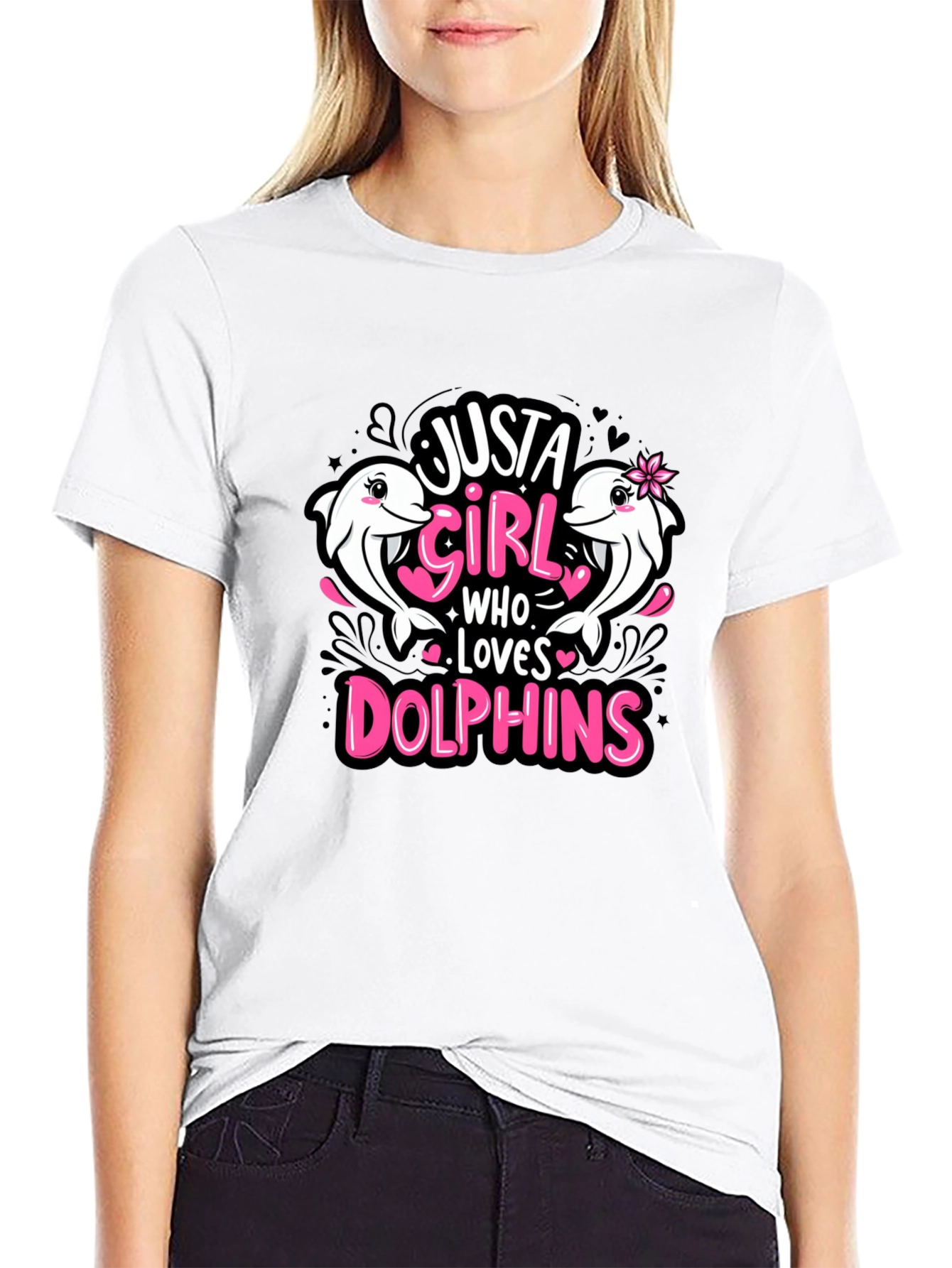 Just A Girl Who Loves Dolphins T-Shirt