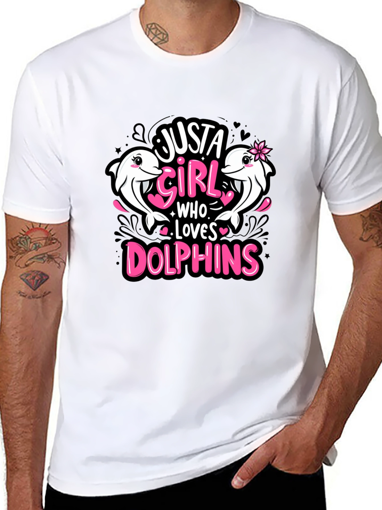 Just A Girl Who Loves Dolphins T-Shirt