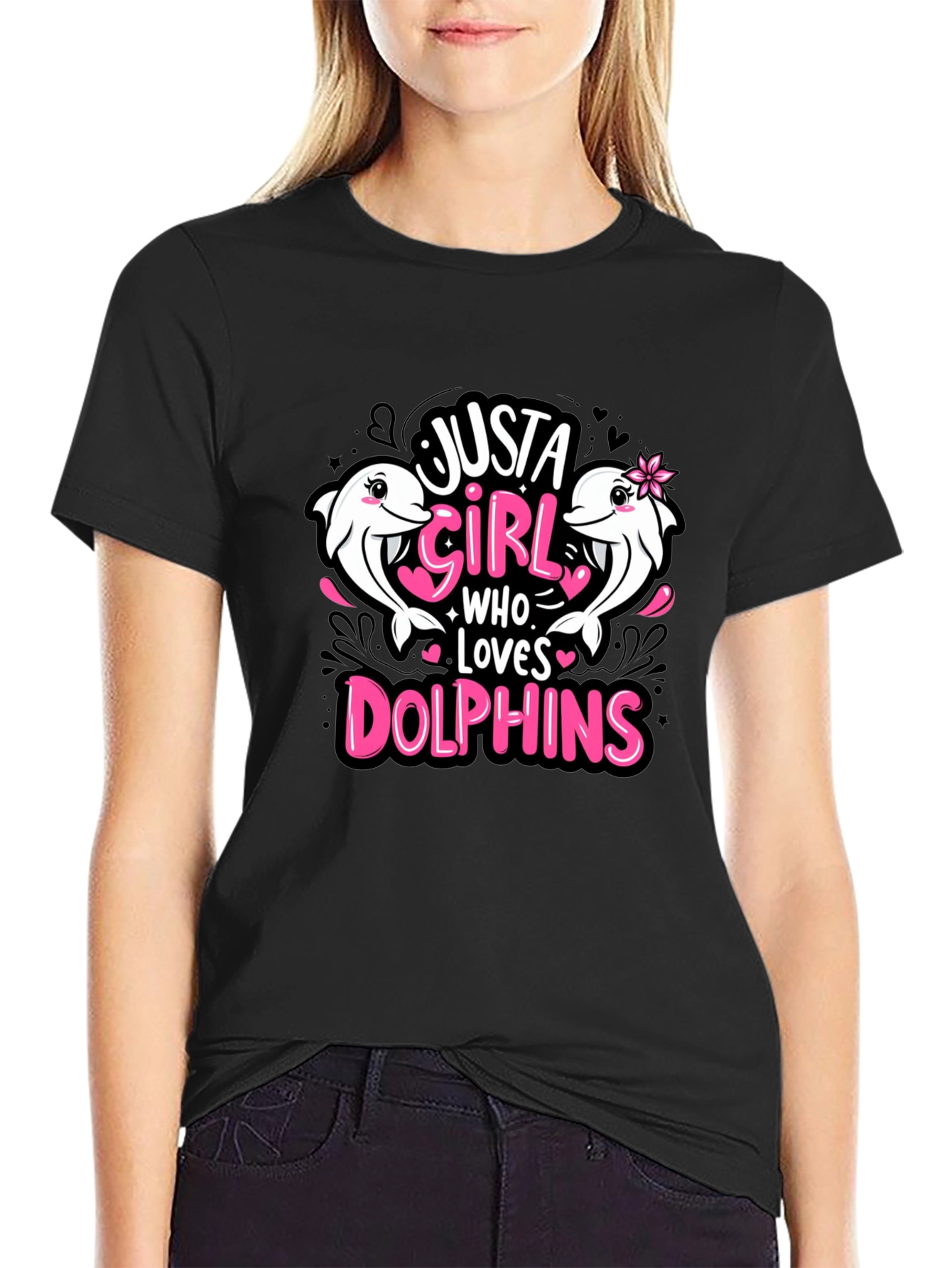 Just A Girl Who Loves Dolphins T-Shirt