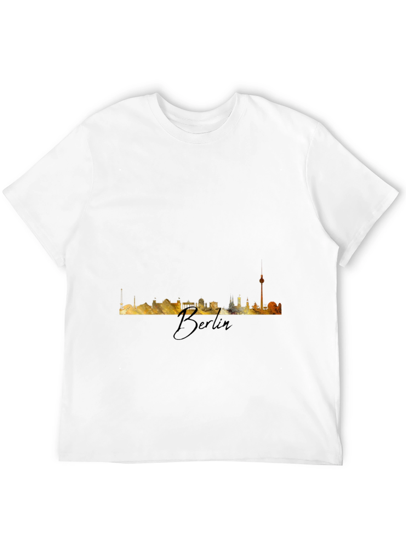 Berlin Skyline T-Shirt - Mens Black Tee