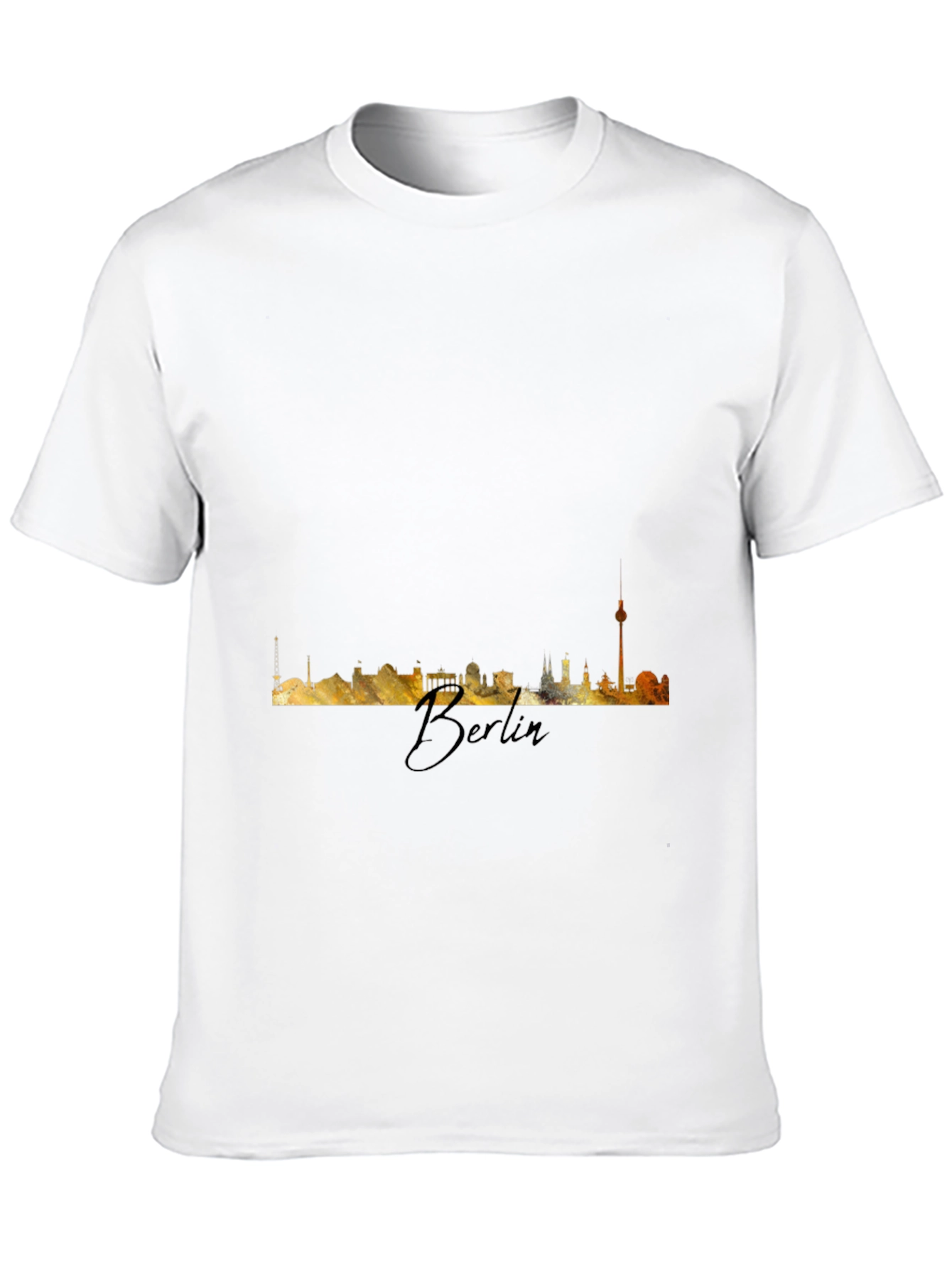 Berlin Skyline T-Shirt - Mens Black Tee