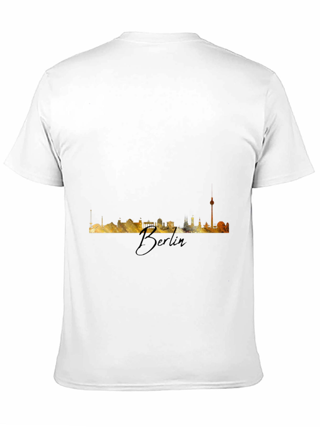 Berlin Skyline T-Shirt - Mens Black Tee