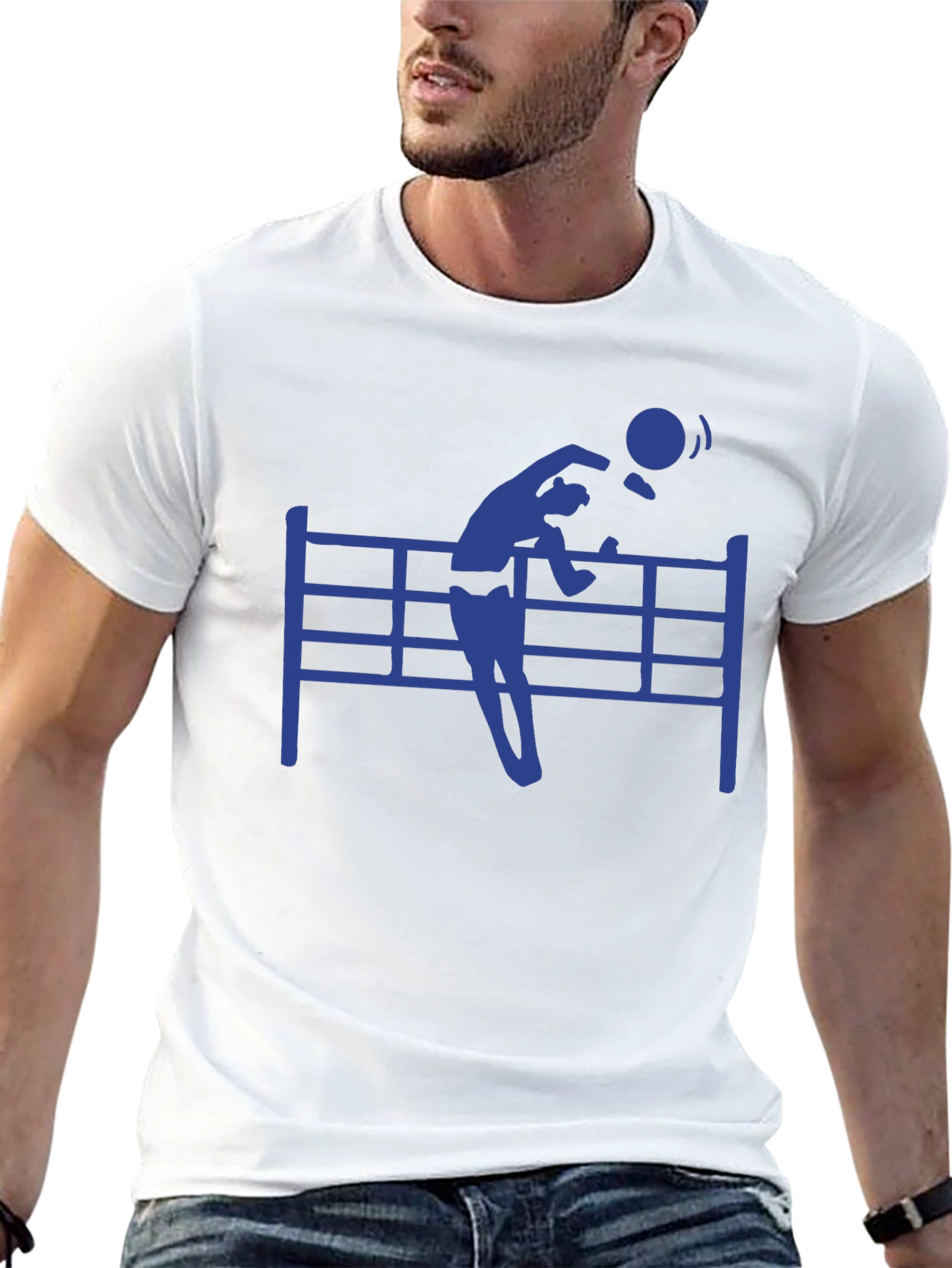 Volleyball Player Graphic Tee - Stylish & Comfortable
