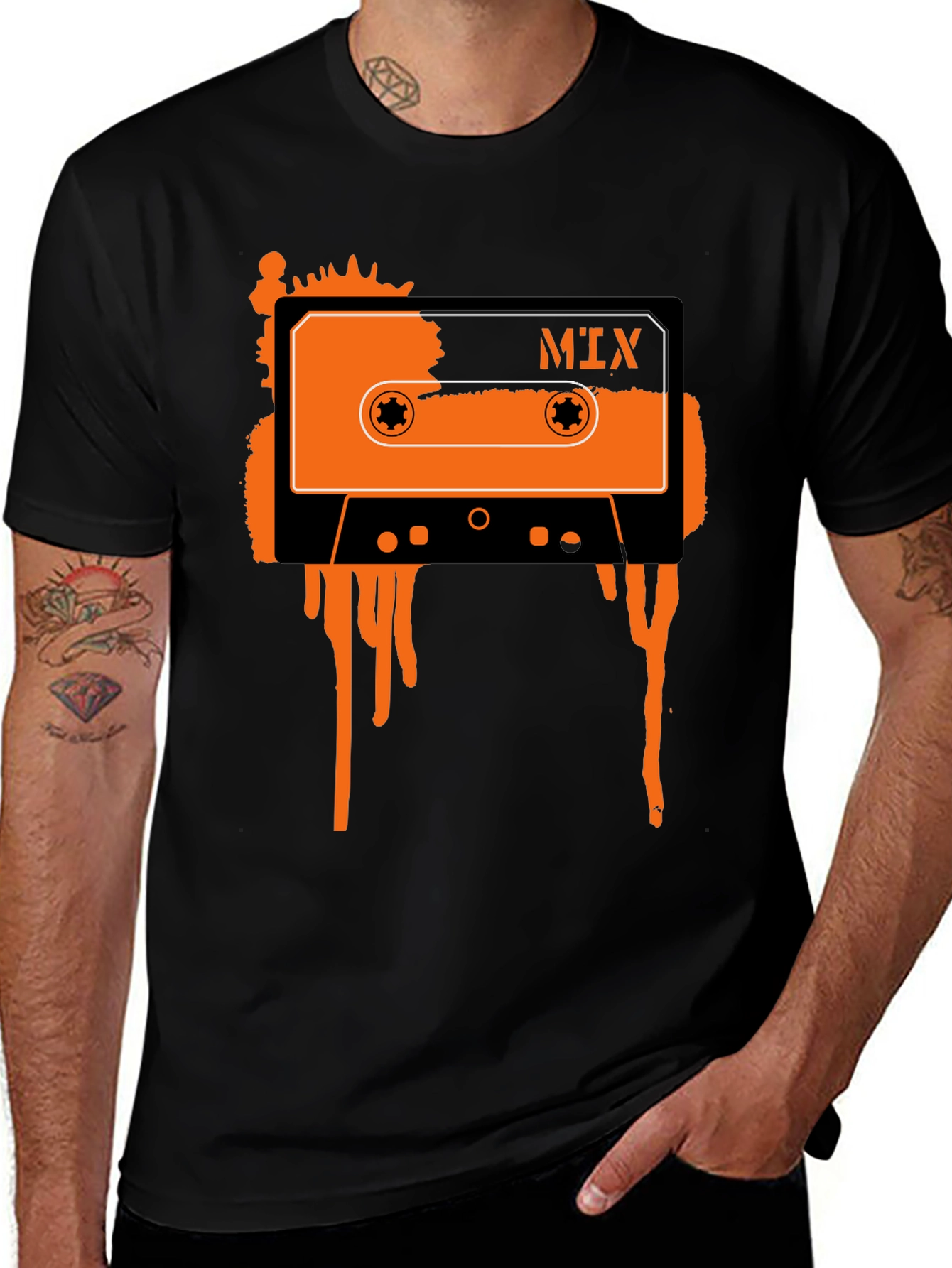 Retro Mix Tape Graphic T-Shirt