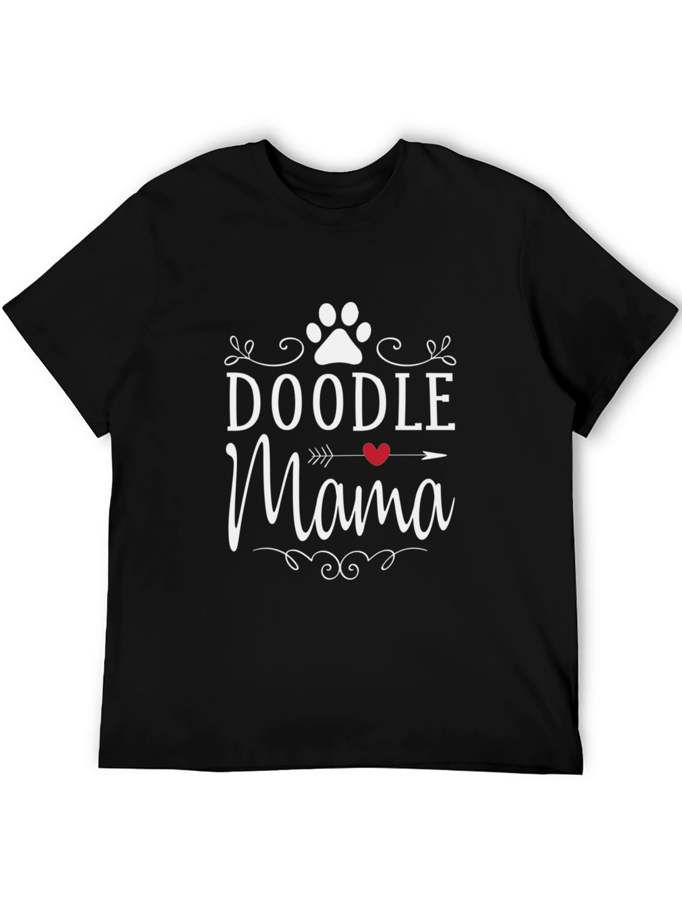 Doodle Mama T-Shirt: Dog Paw Print Design