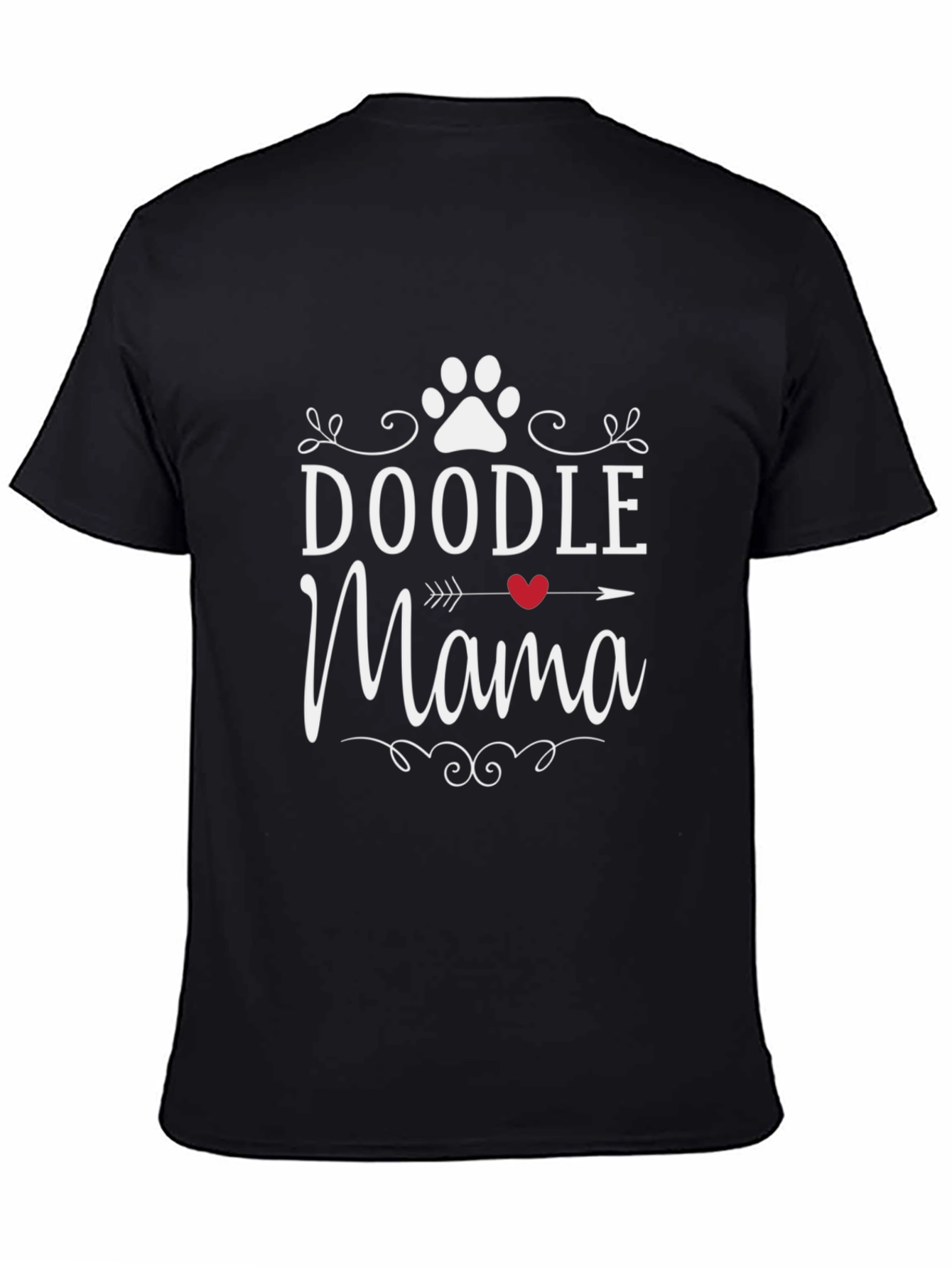 Doodle Mama T-Shirt: Dog Paw Print Design