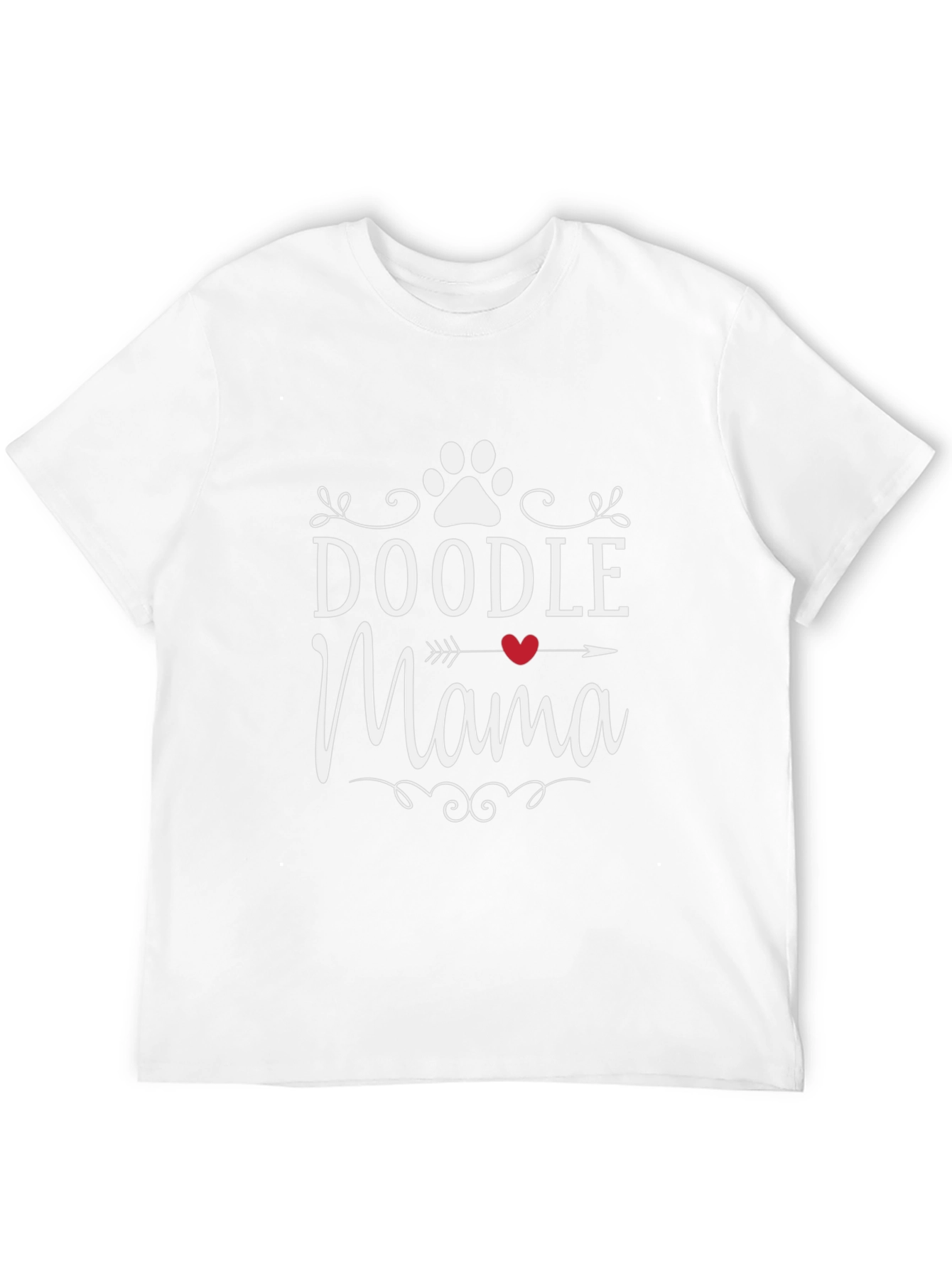 Doodle Mama T-Shirt: Dog Paw Print Design