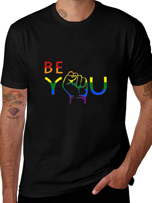 Be You Rainbow Graphic Tee
