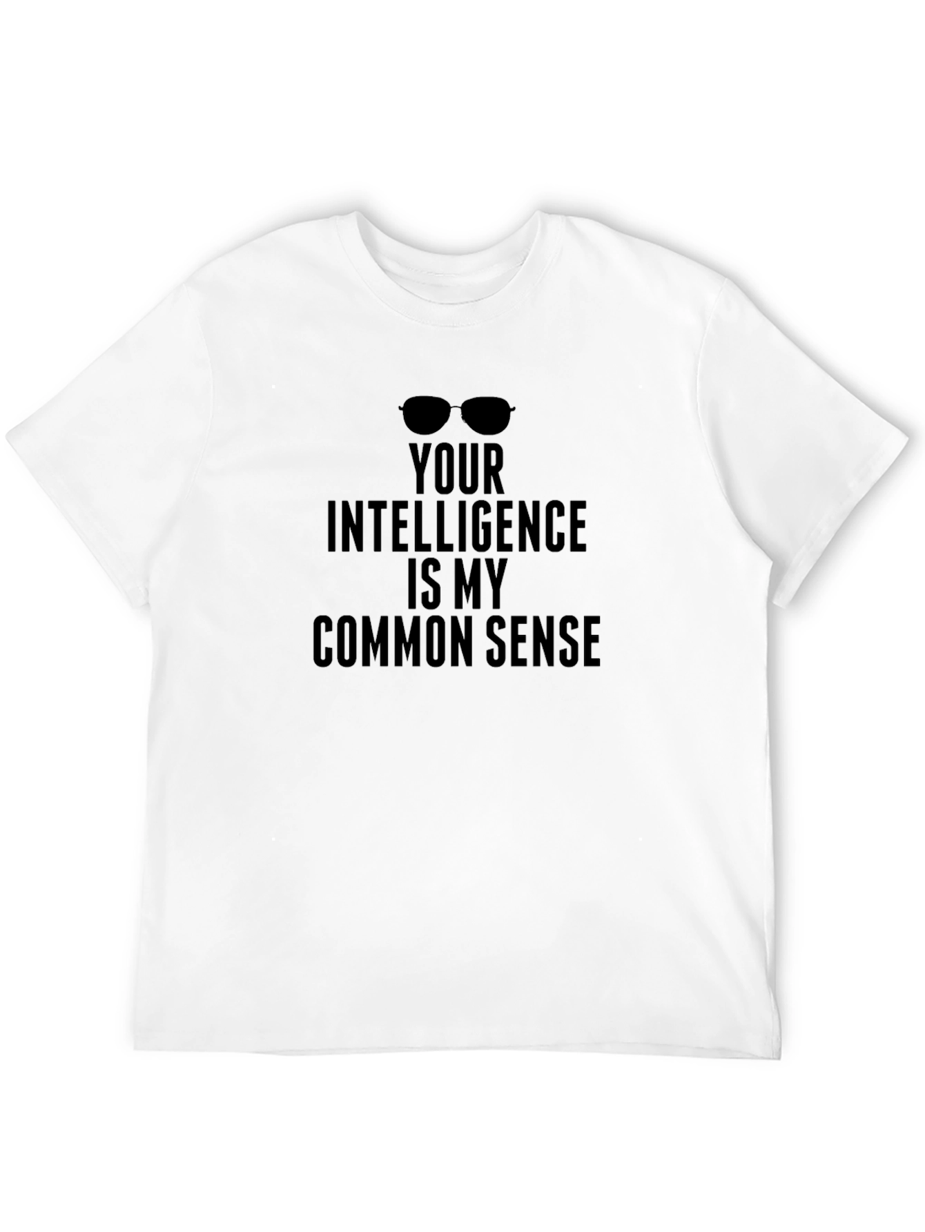 Funny Intelligence T-Shirt - Common Sense Humor Tee