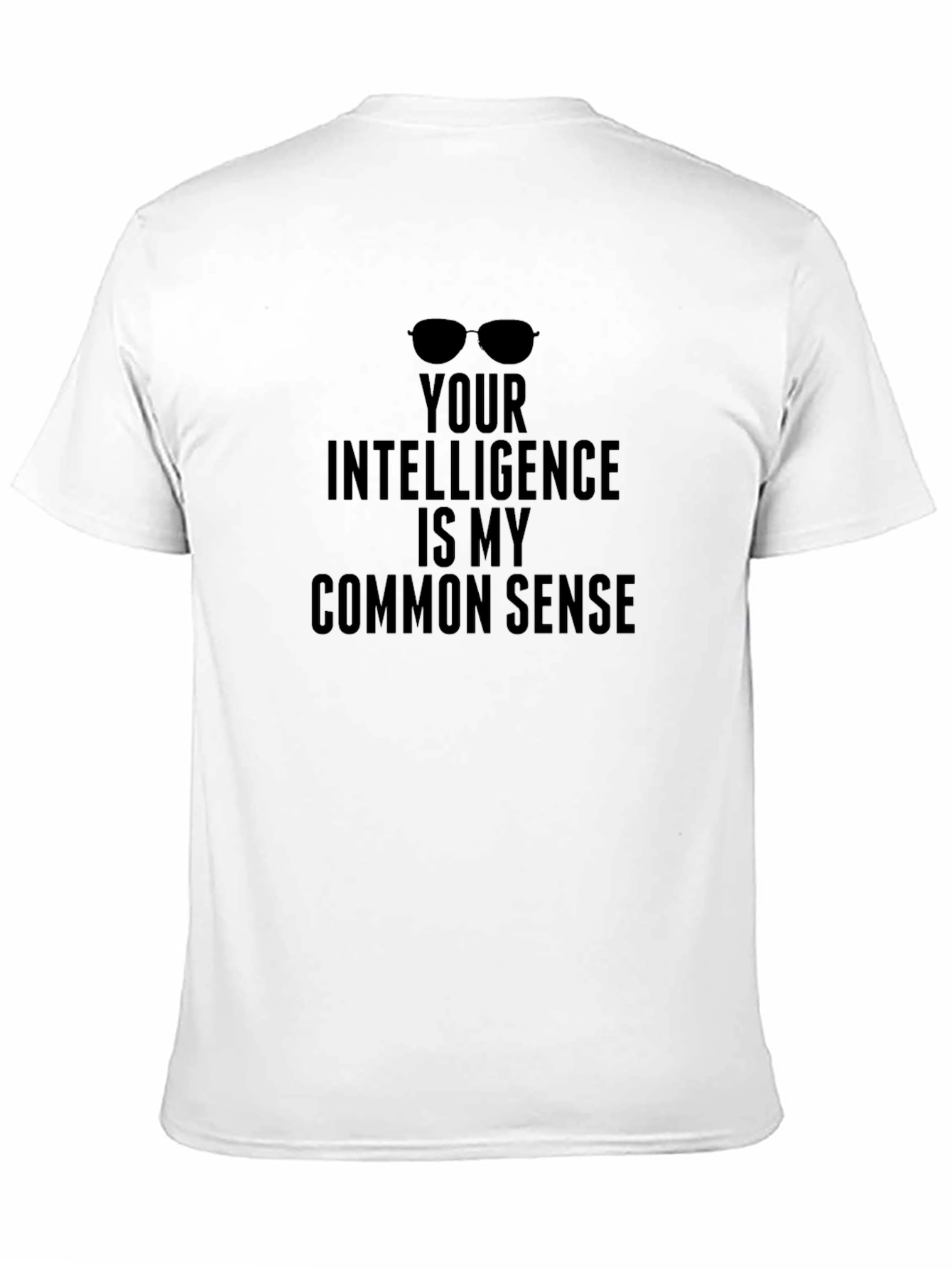 Funny Intelligence T-Shirt - Common Sense Humor Tee