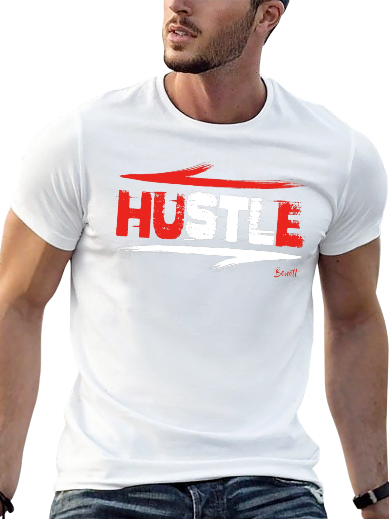 Hustle Graphic Black T-Shirt