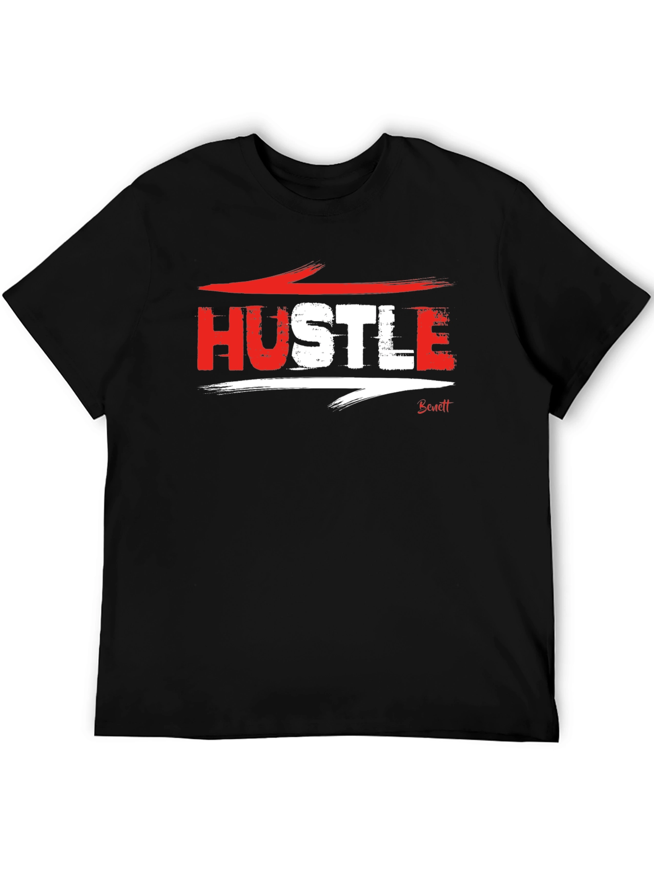 Hustle Graphic Black T-Shirt