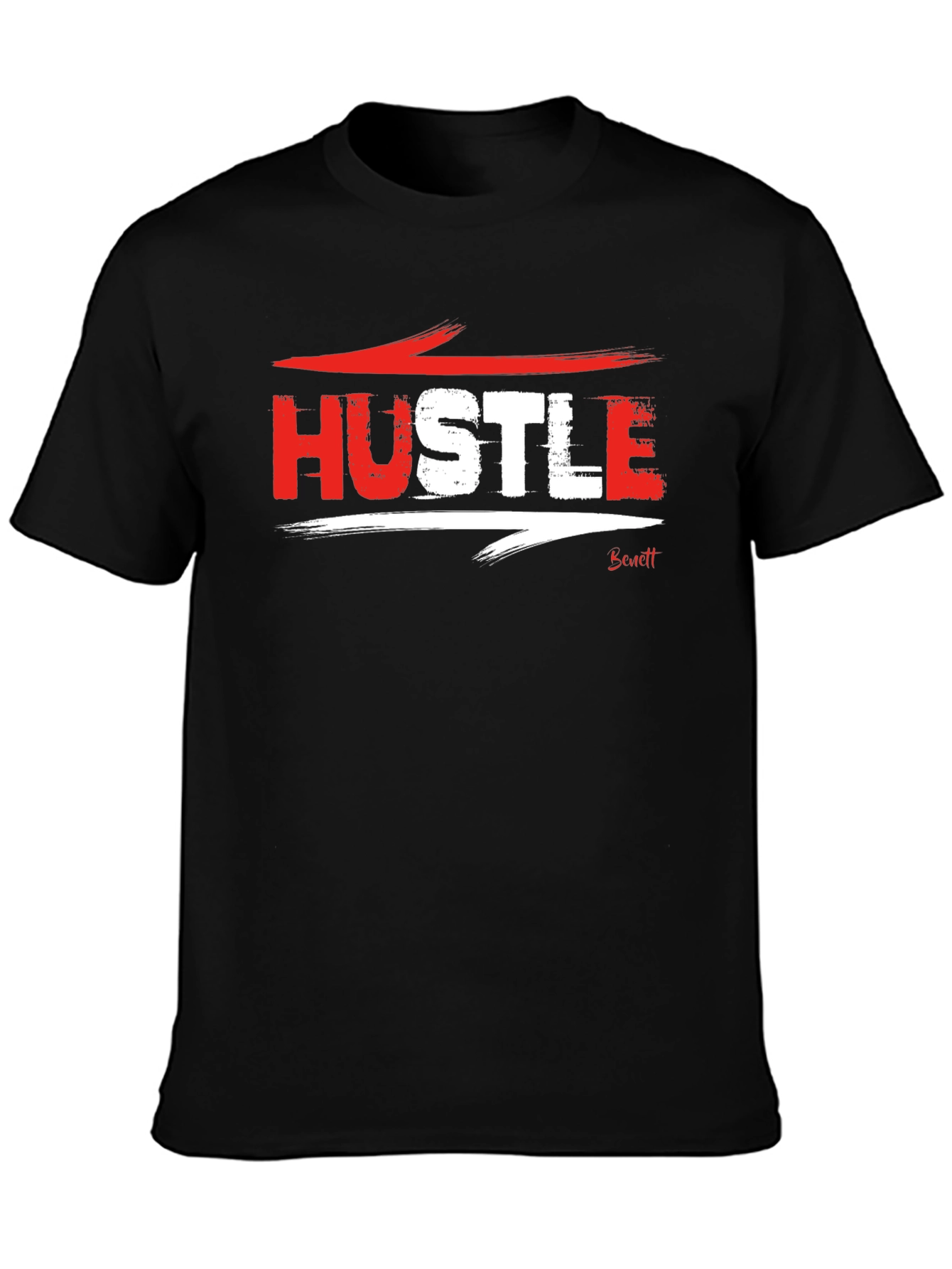 Hustle Graphic Black T-Shirt