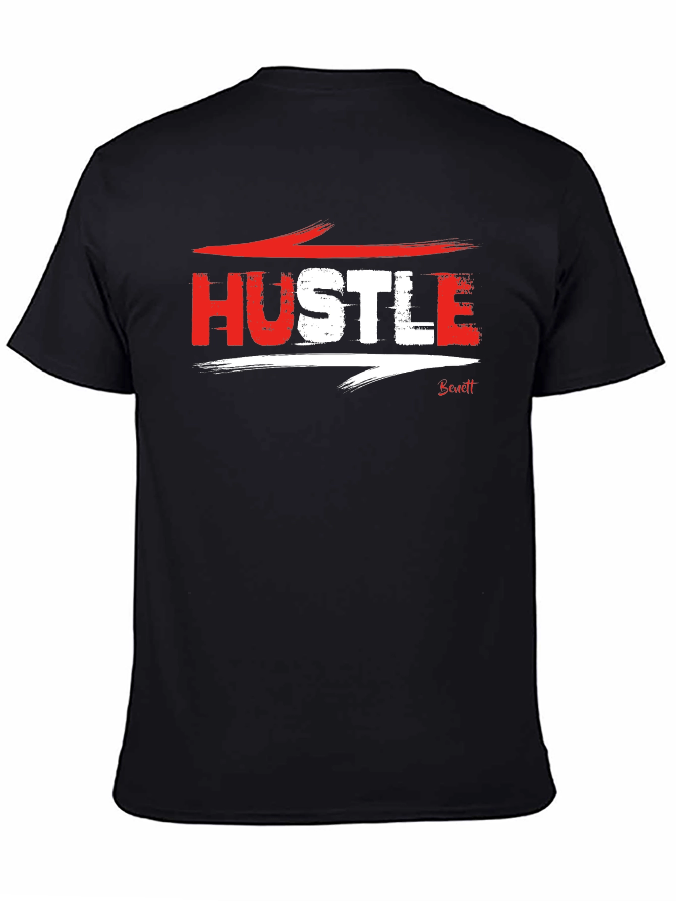 Hustle Graphic Black T-Shirt