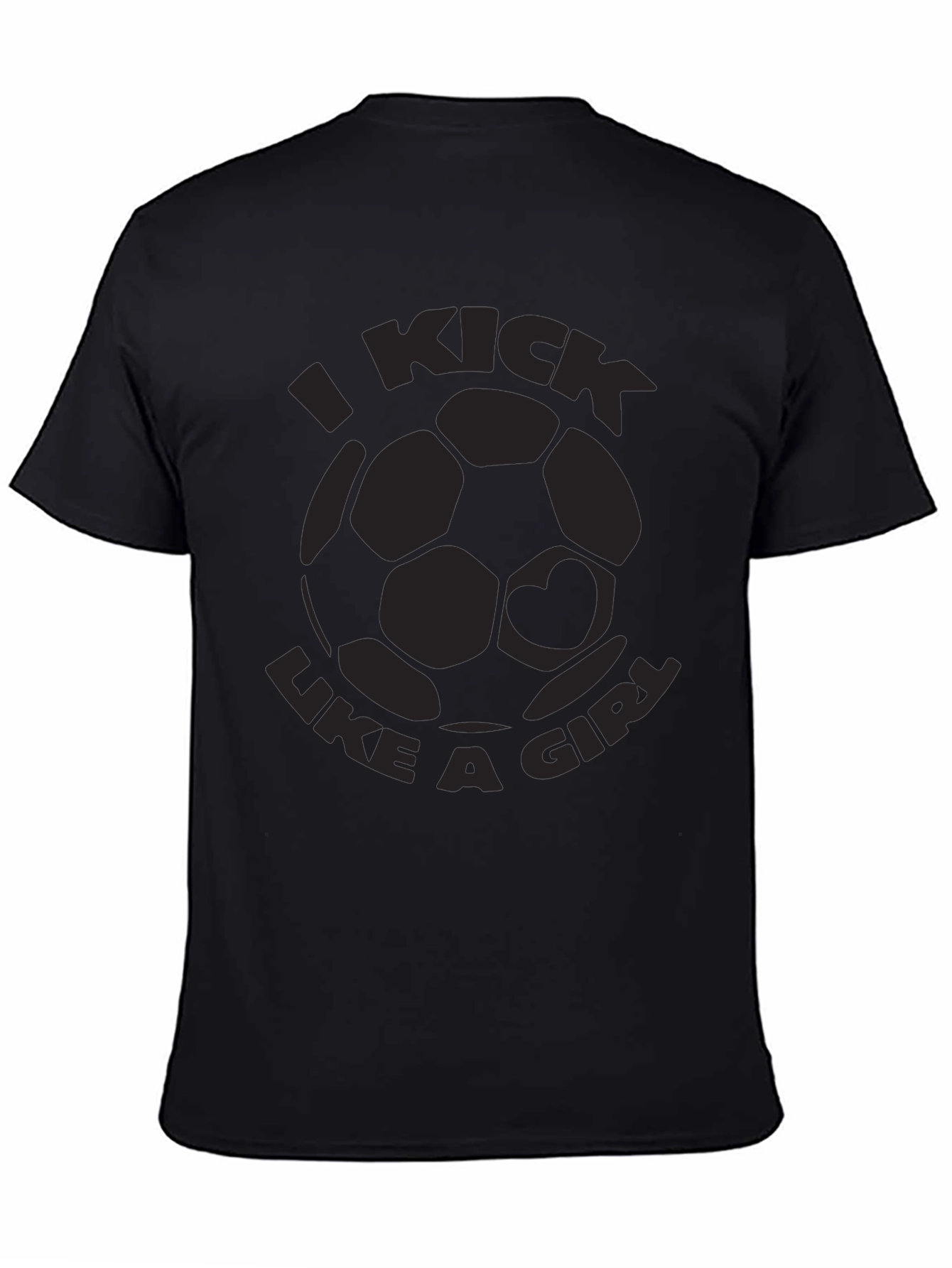 I Kick Like A Girl Soccer Graphic Tee