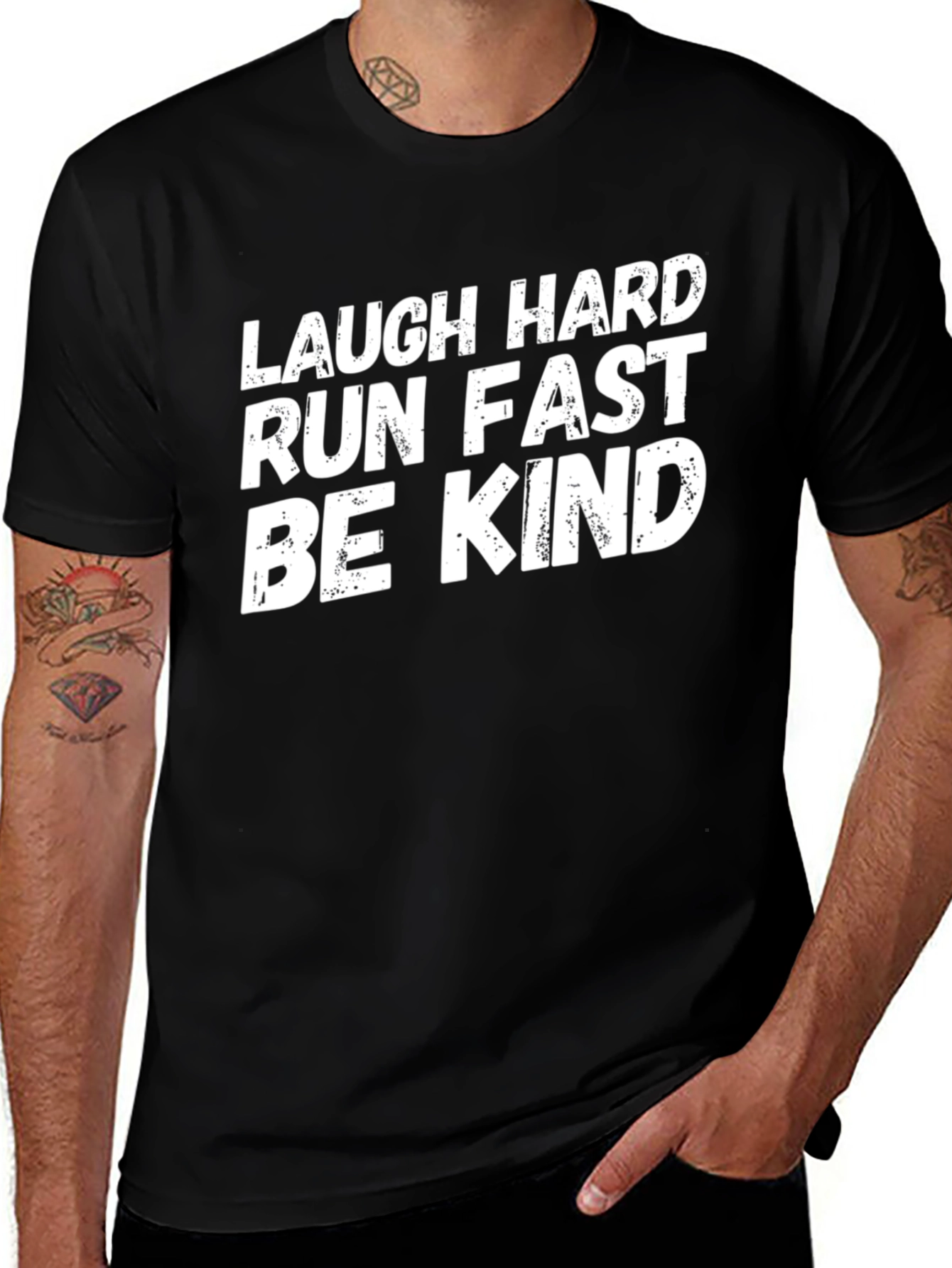 Laugh Hard Run Fast Be Kind T-Shirt