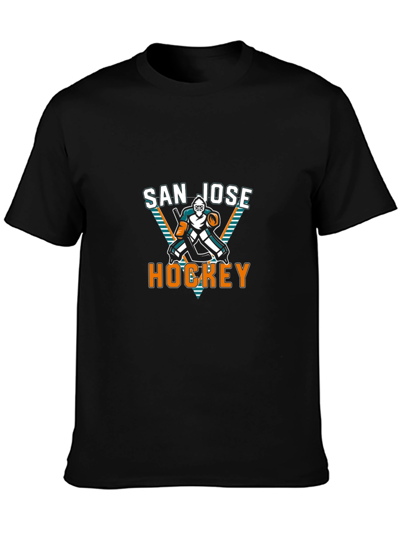 San Jose Hockey T-Shirt - Black Graphic Tee