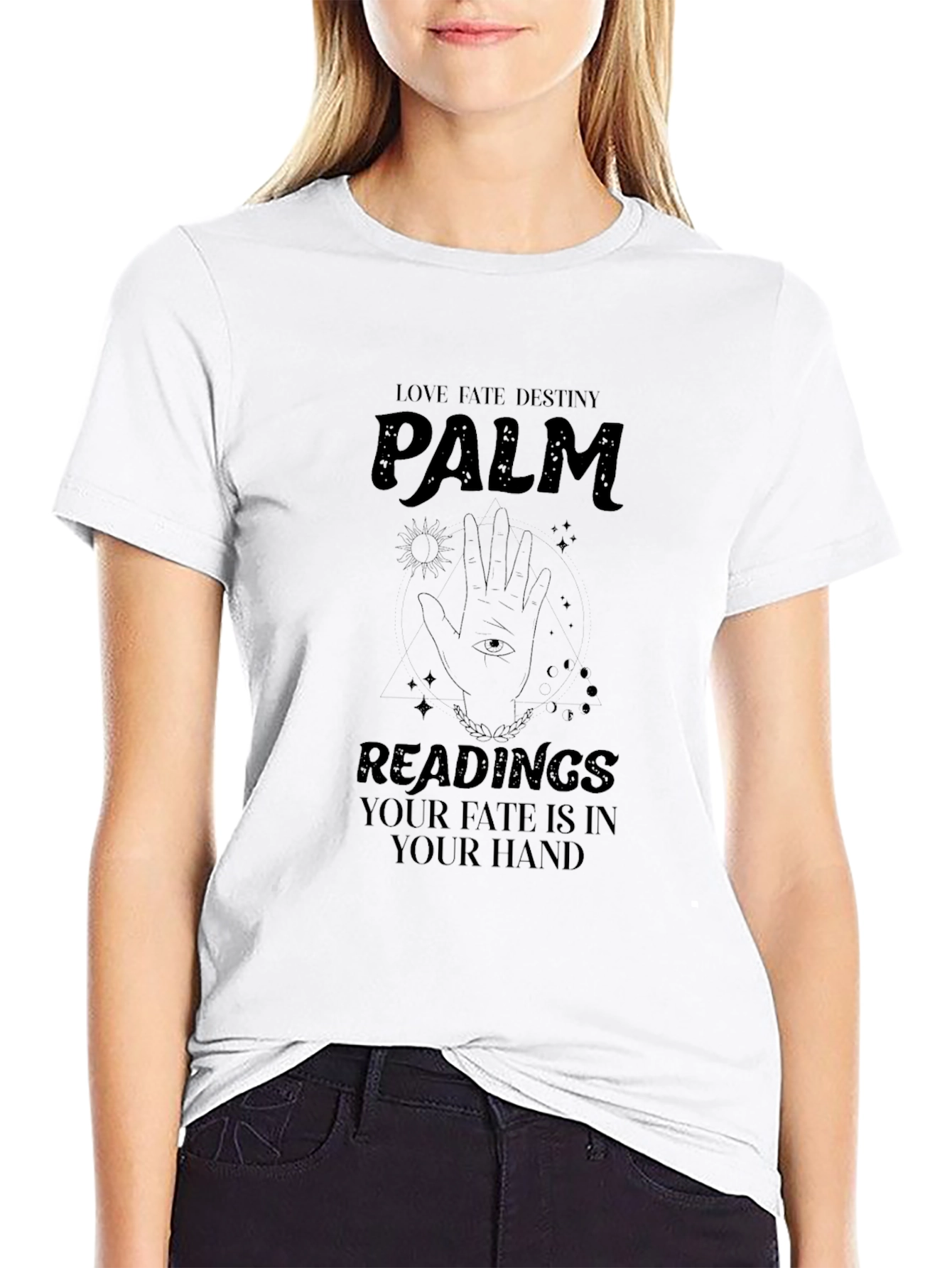 Palm Reading Fate Graphic T-Shirt