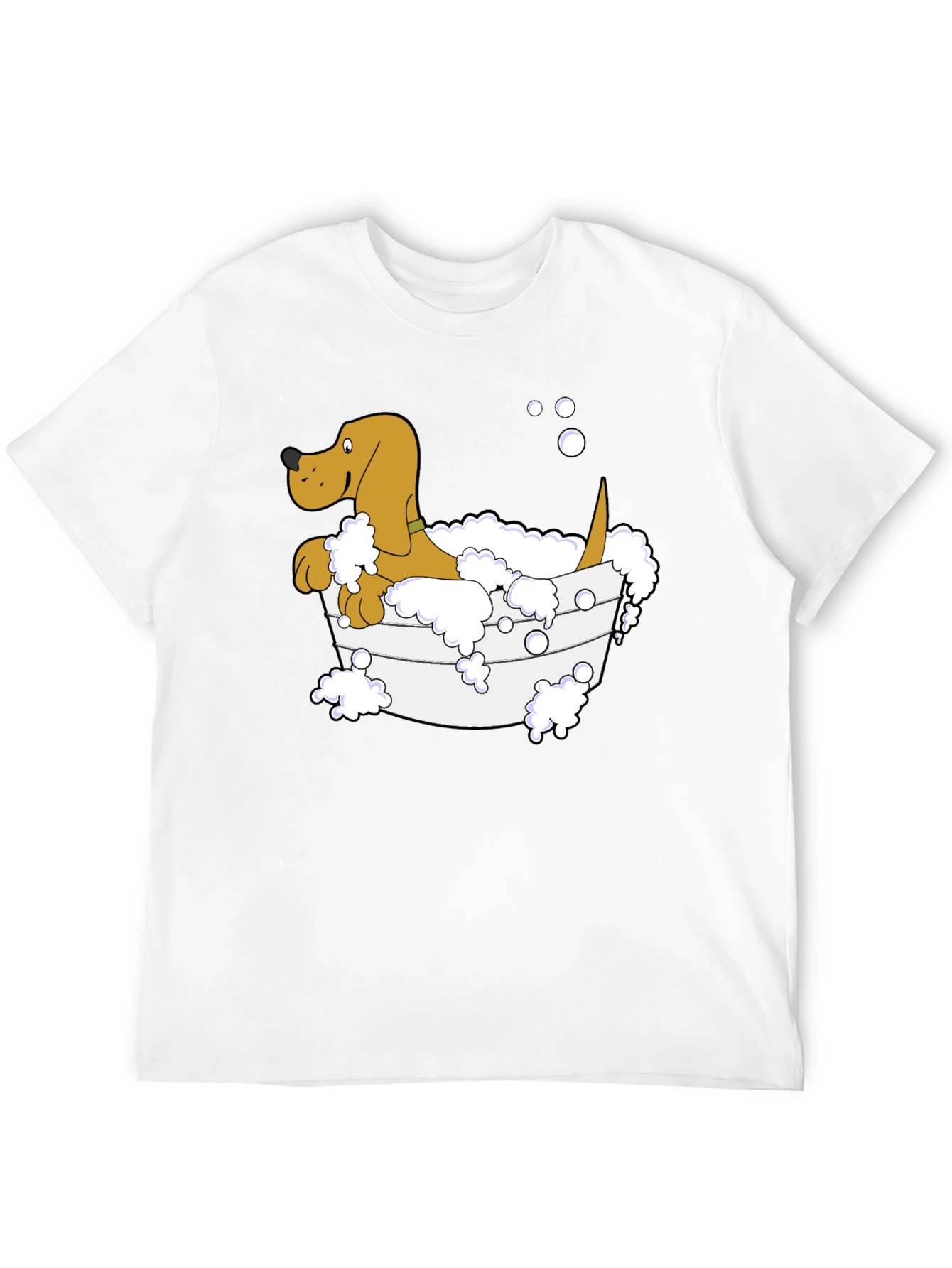 Cartoon Dog in Tub T-Shirt