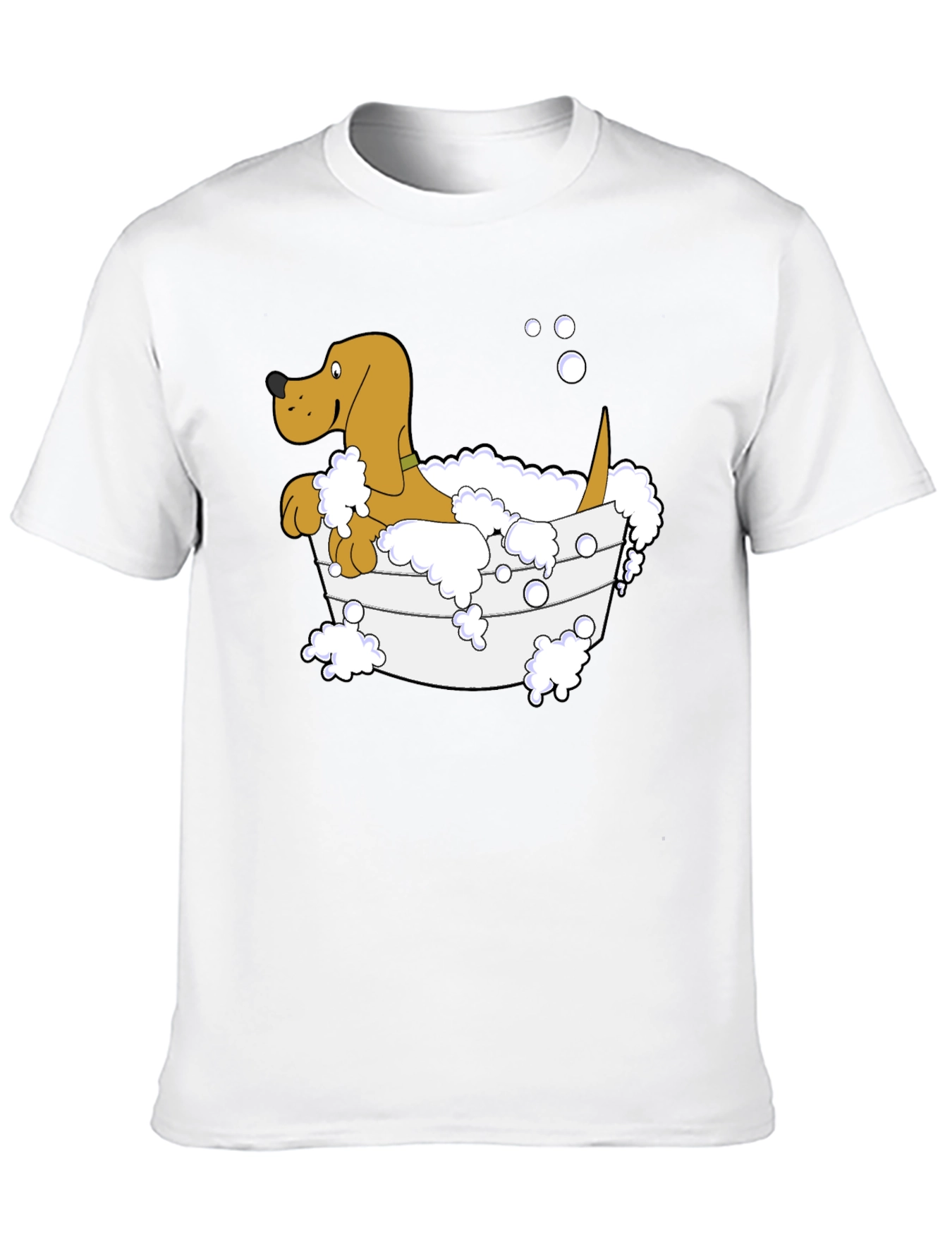 Cartoon Dog in Tub T-Shirt
