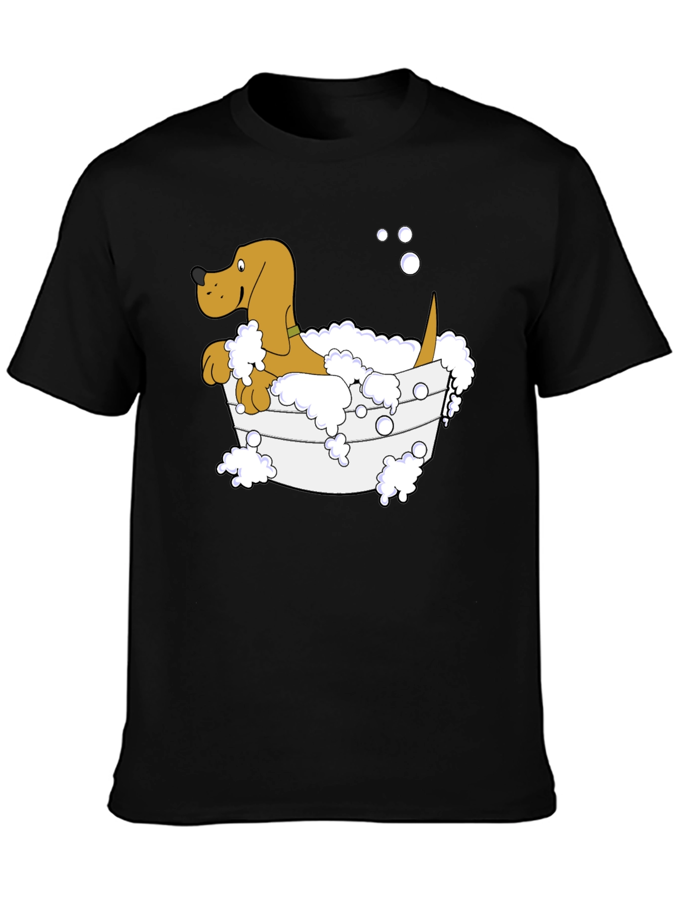 Cartoon Dog in Tub T-Shirt