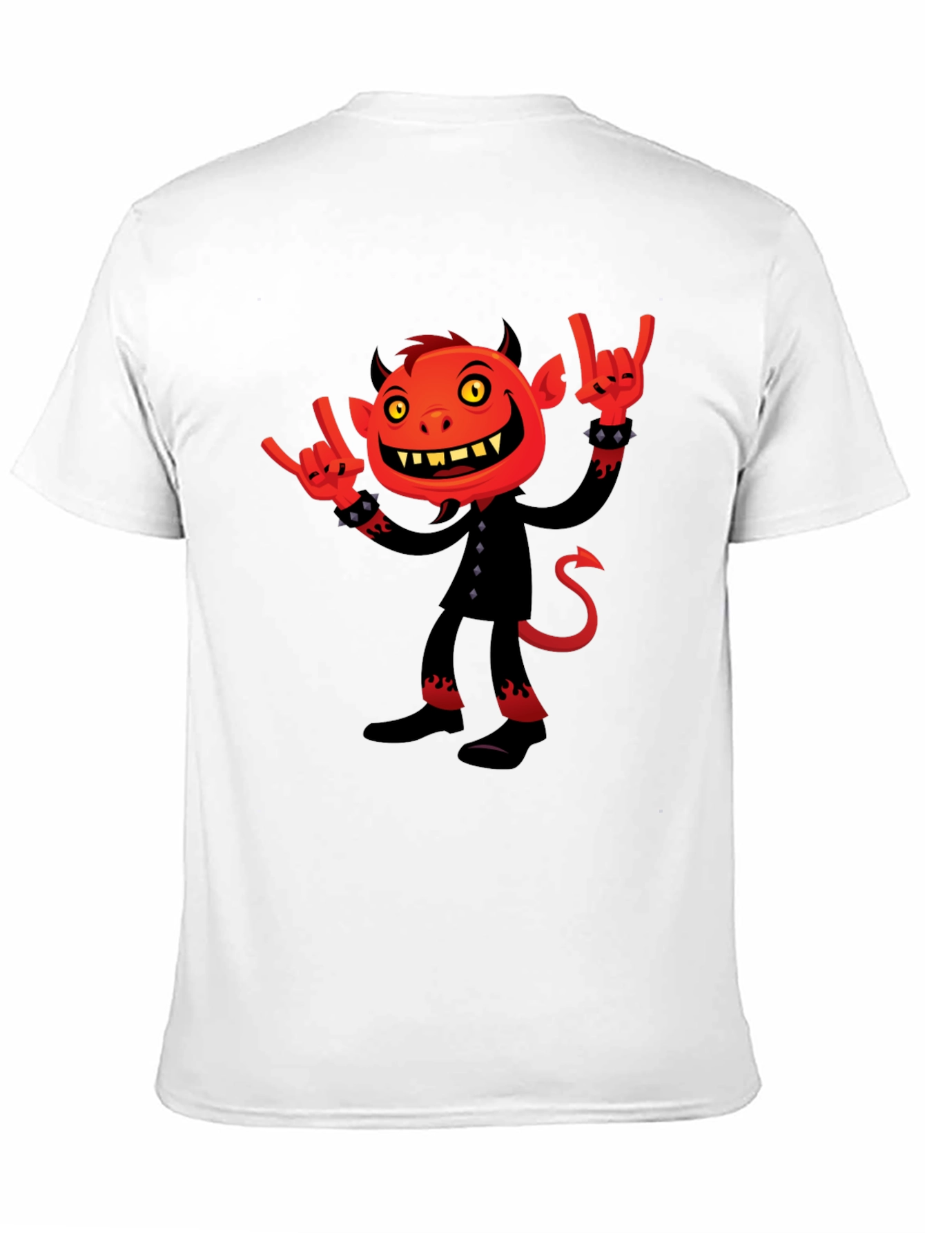 Rock On Devil Graphic Black T-Shirt