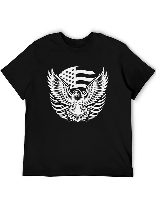 American Eagle Flag Graphic Tee - Black