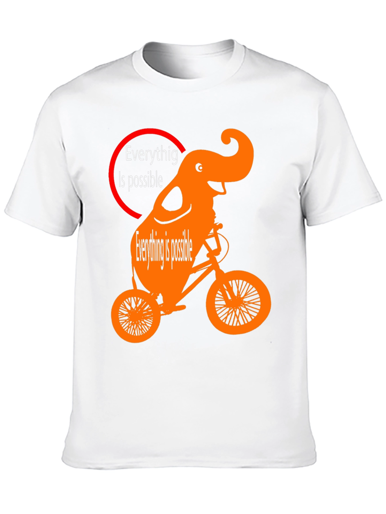 Elephant Bike T-Shirt - Everything Is Possible Design