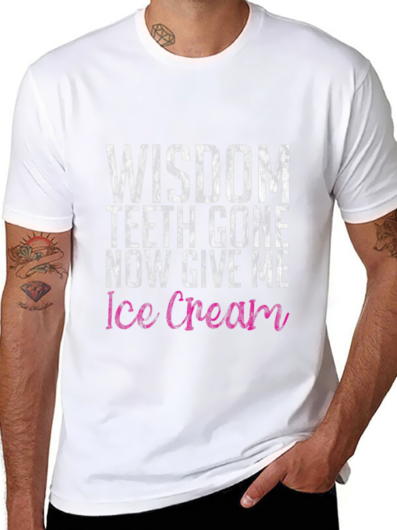 Wisdom Teeth Ice Cream Funny Graphic Tee