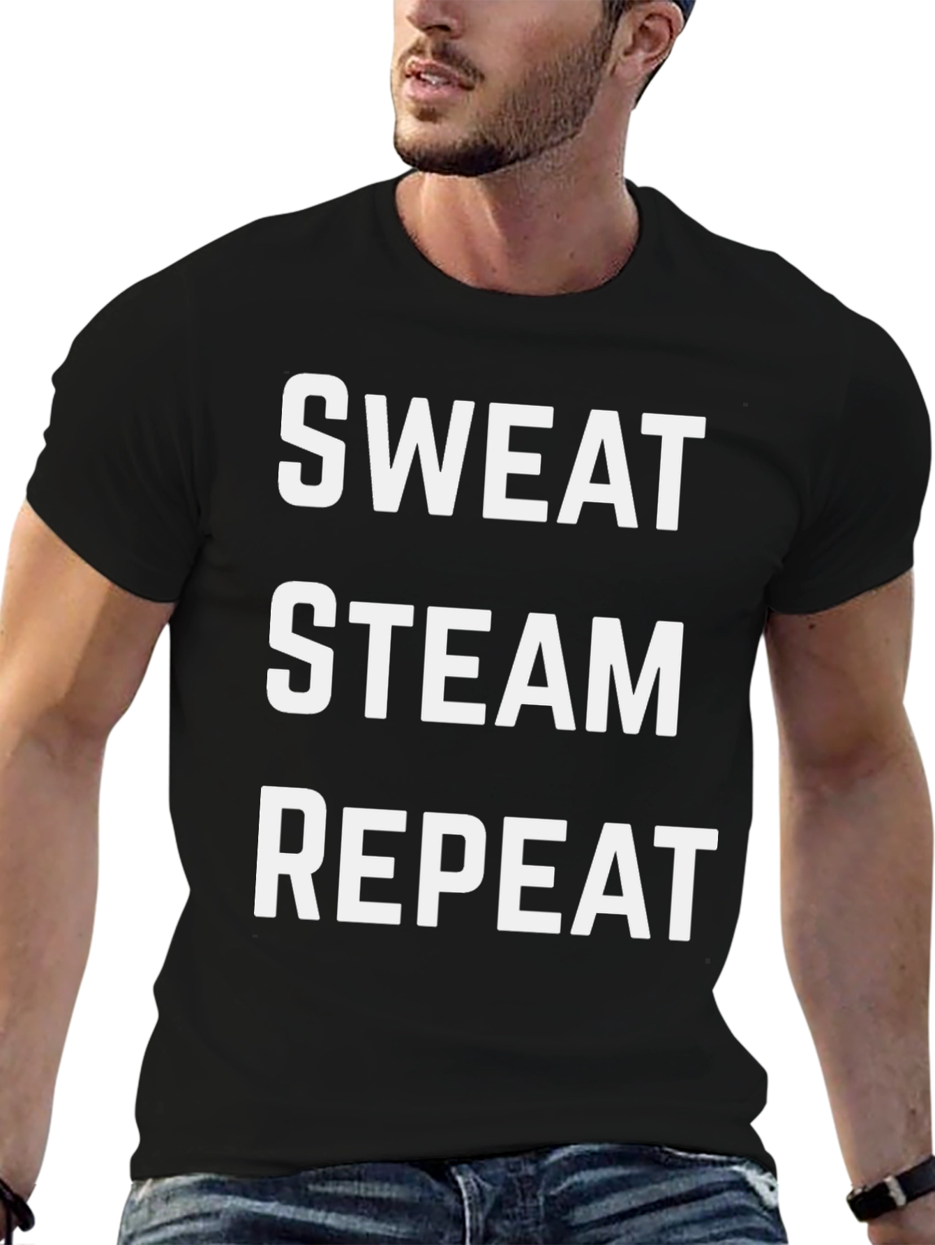 Sweat Steam Repeat Graphic Tee
