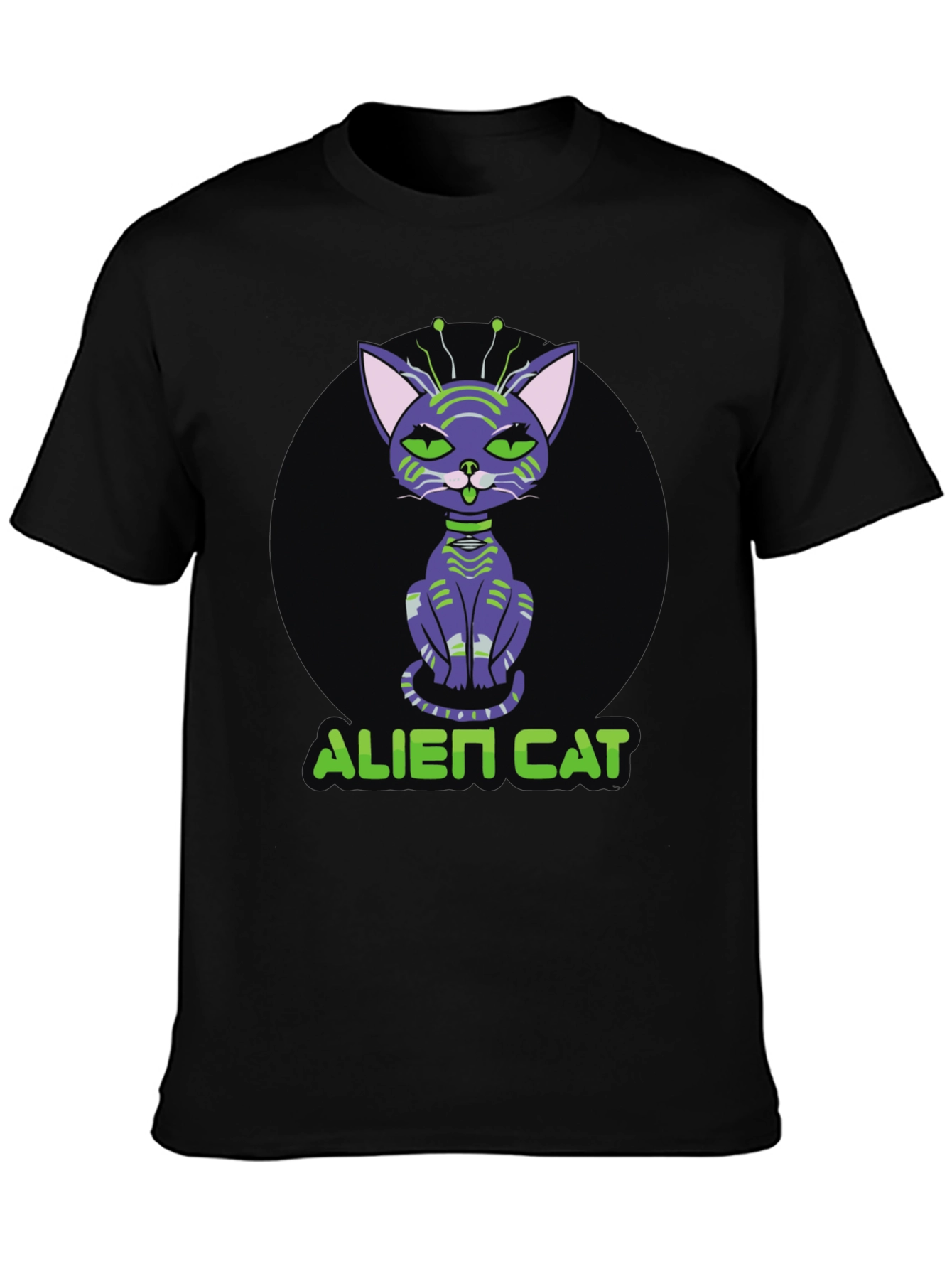 Alien Cat T-Shirt - Unique Graphic Tee