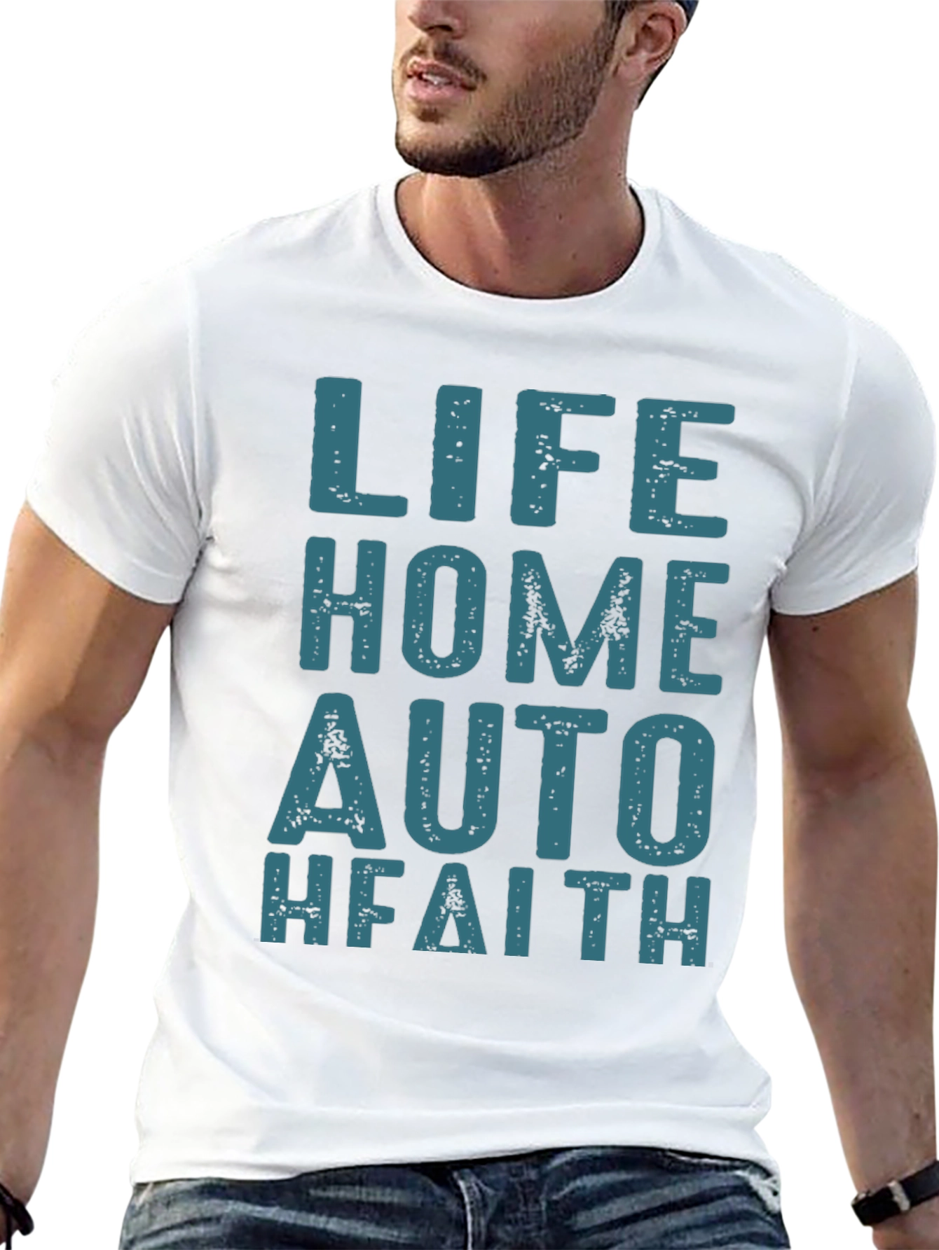 Life Home Auto Faith T-Shirt - Black Graphic Tee