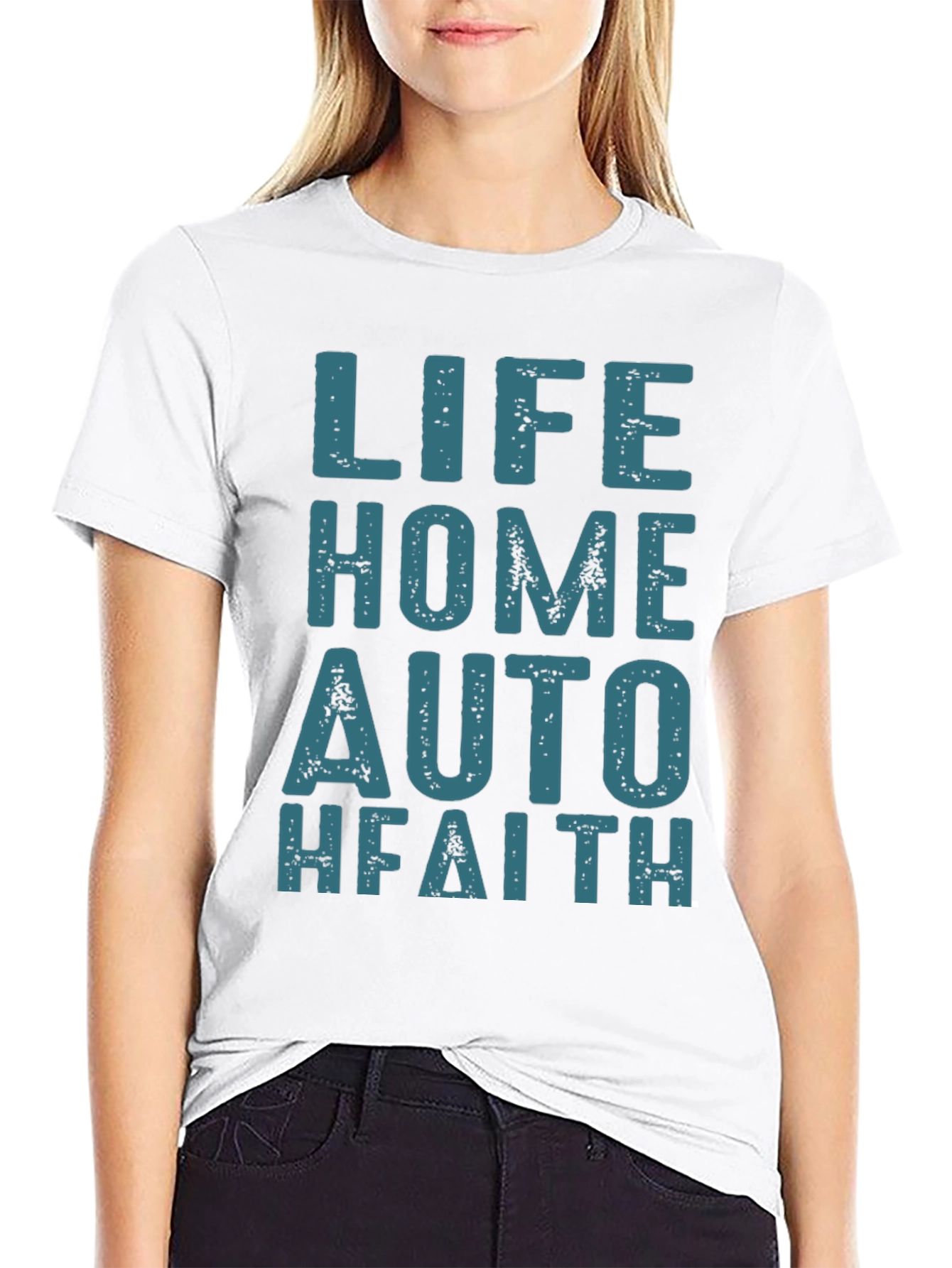 Life Home Auto Faith T-Shirt - Black Graphic Tee