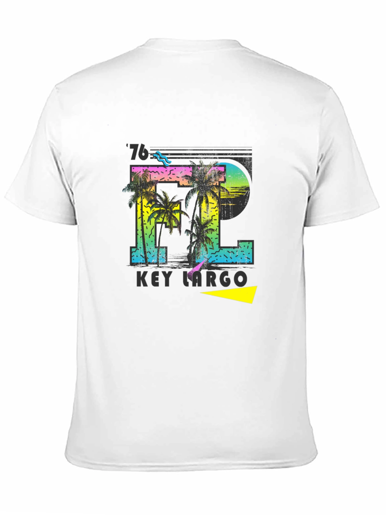 Key Largo FL Palm Tree Graphic T-Shirt