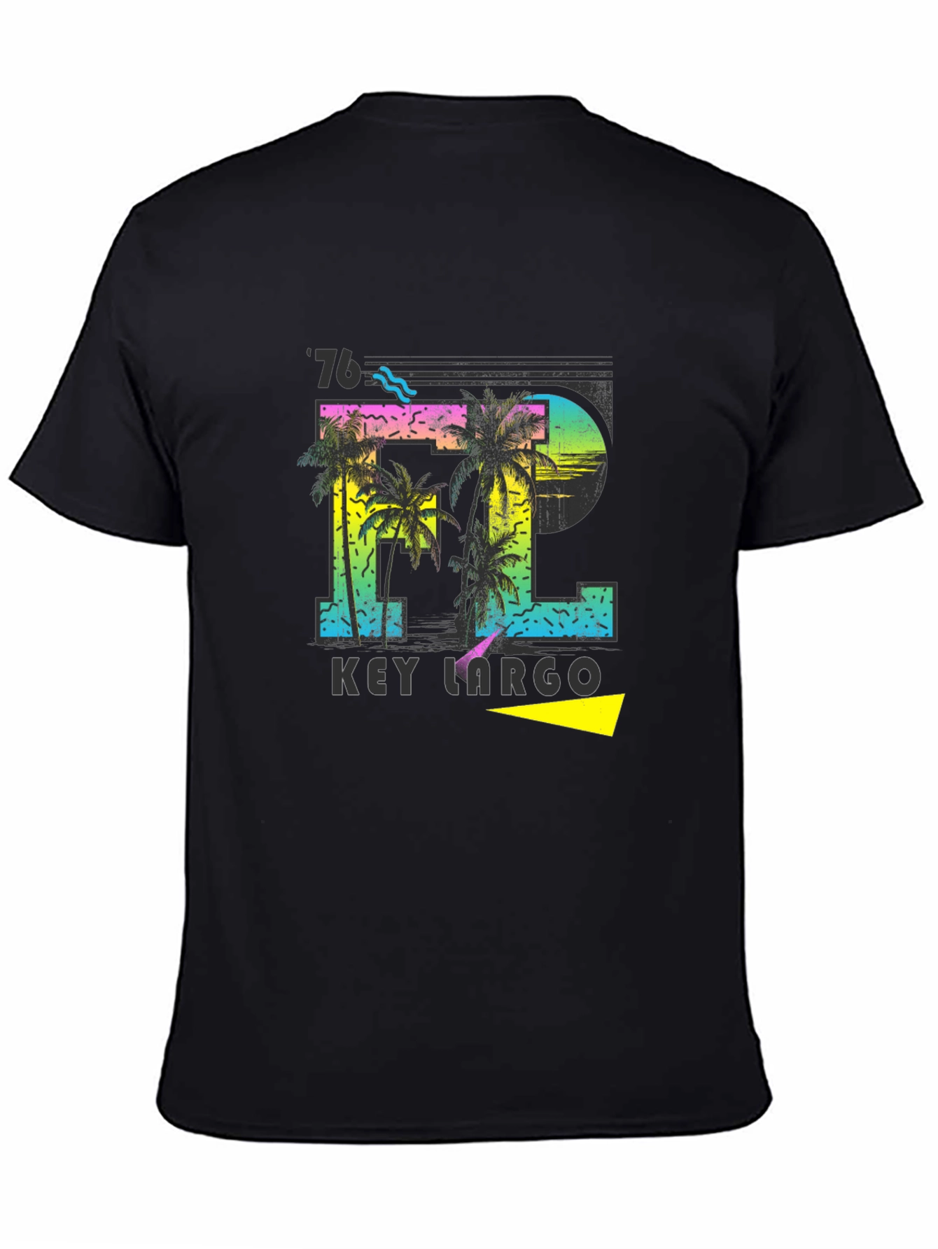 Key Largo FL Palm Tree Graphic T-Shirt