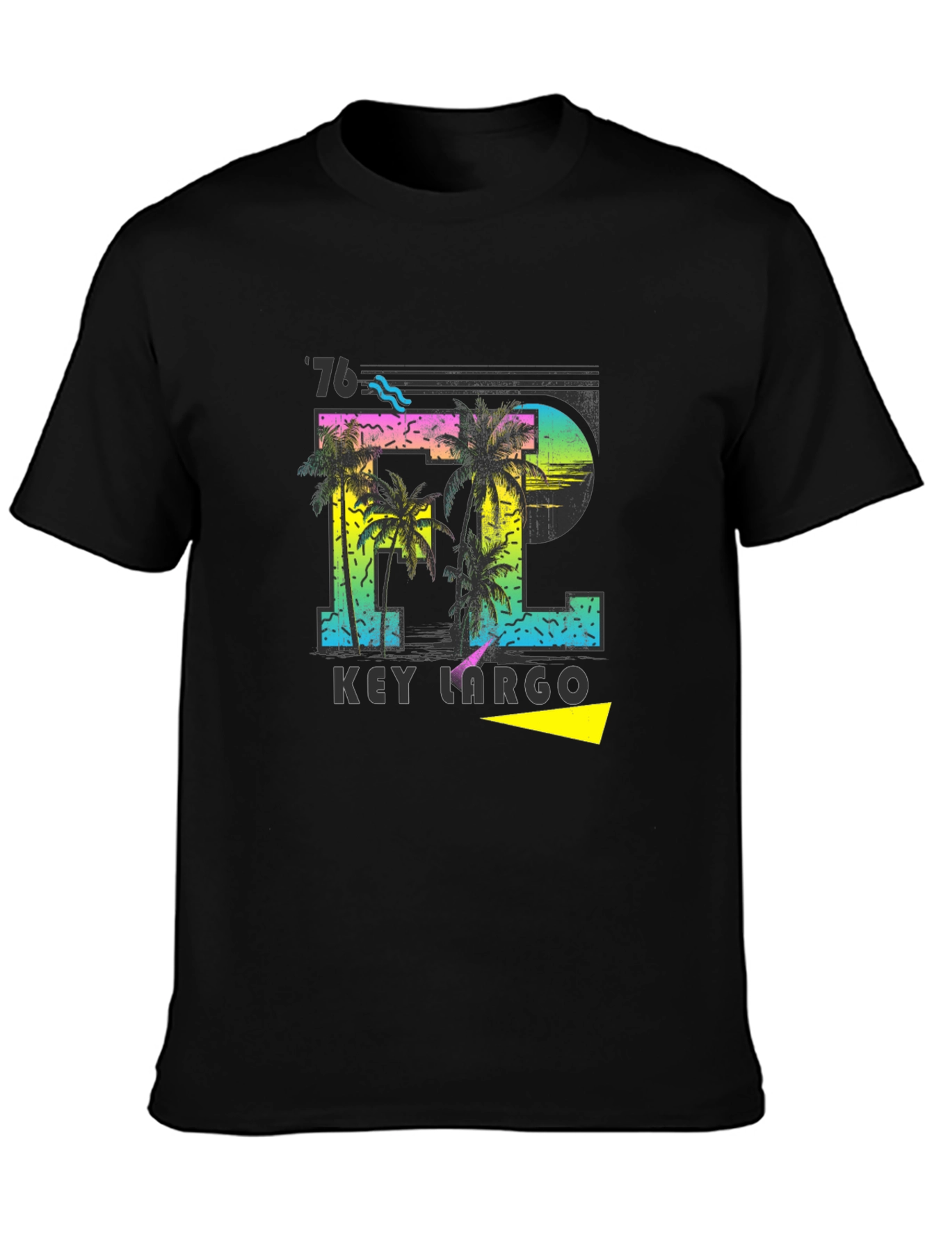 Key Largo FL Palm Tree Graphic T-Shirt