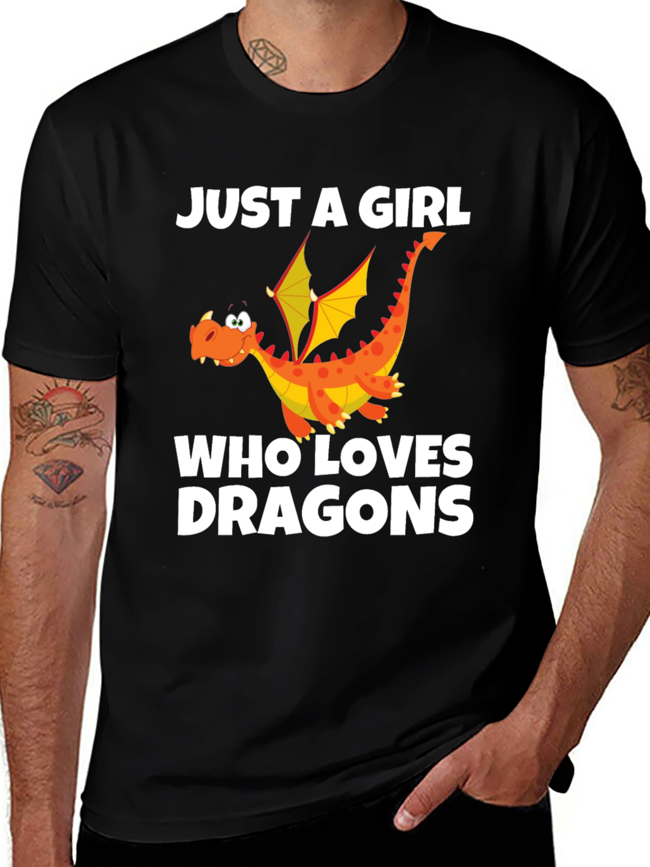Just a Girl Who Loves Dragons T-Shirt