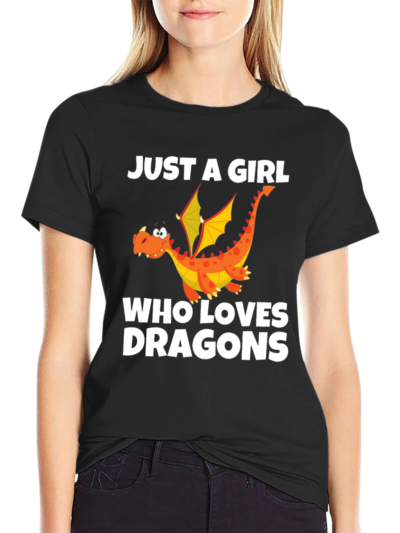 Just a Girl Who Loves Dragons T-Shirt