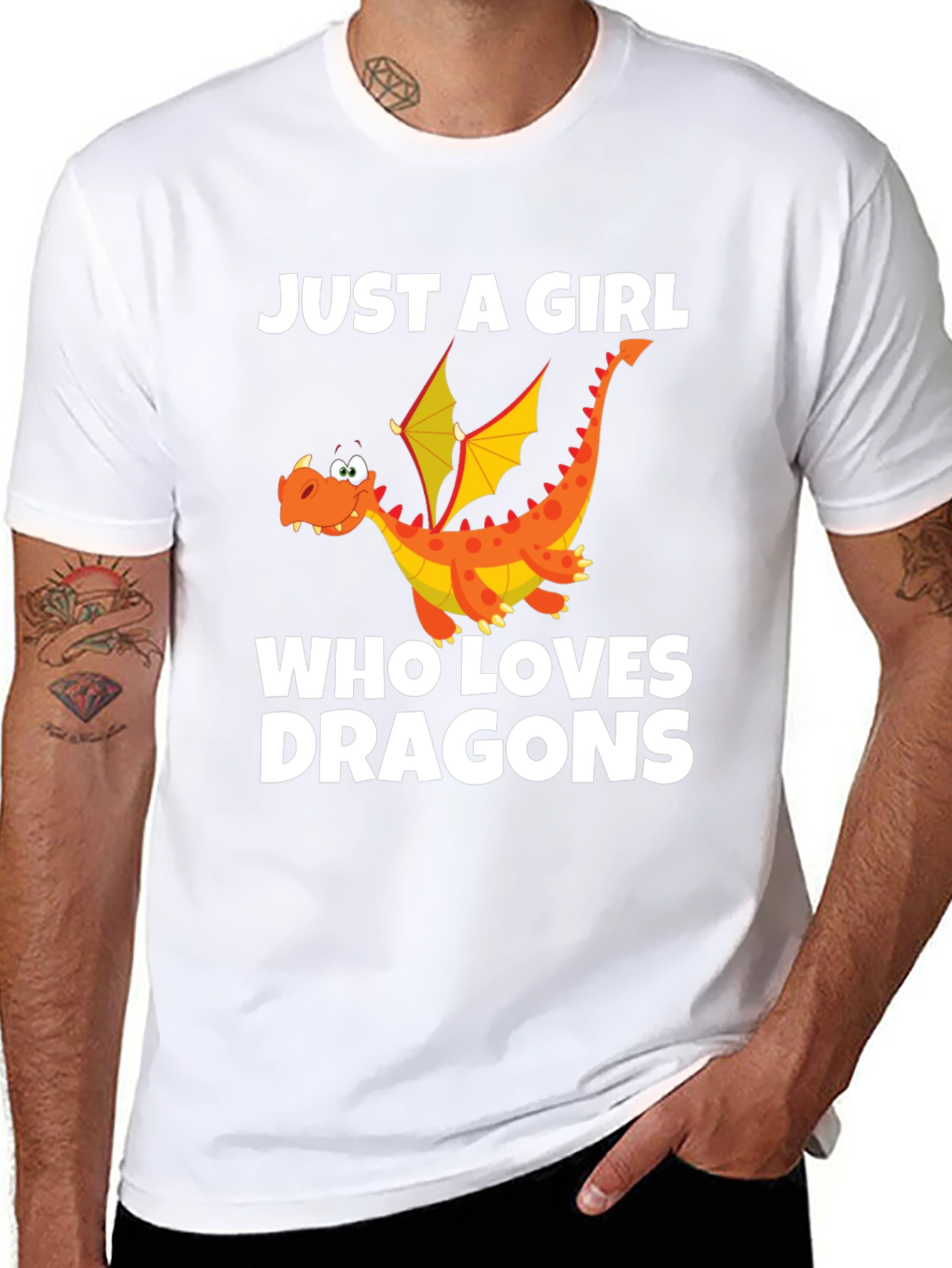 Just a Girl Who Loves Dragons T-Shirt