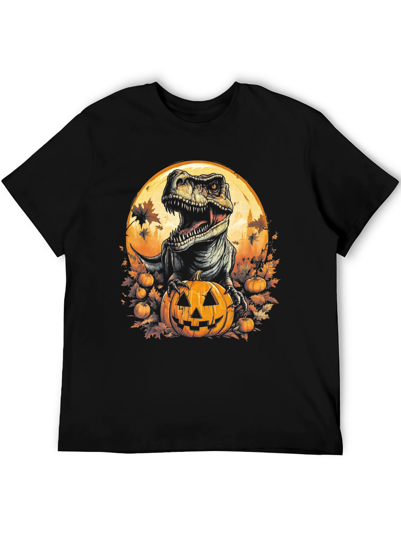 Dino Pumpkin Halloween T-Shirt