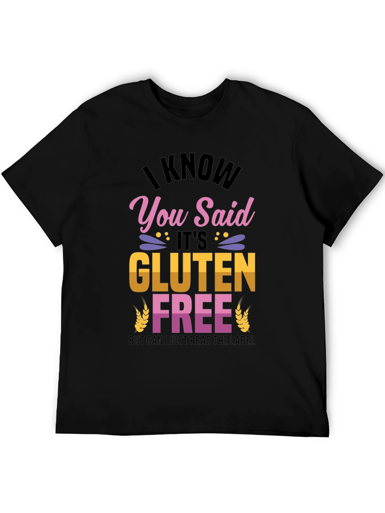 Funny Gluten Free T-Shirt - Read the Label